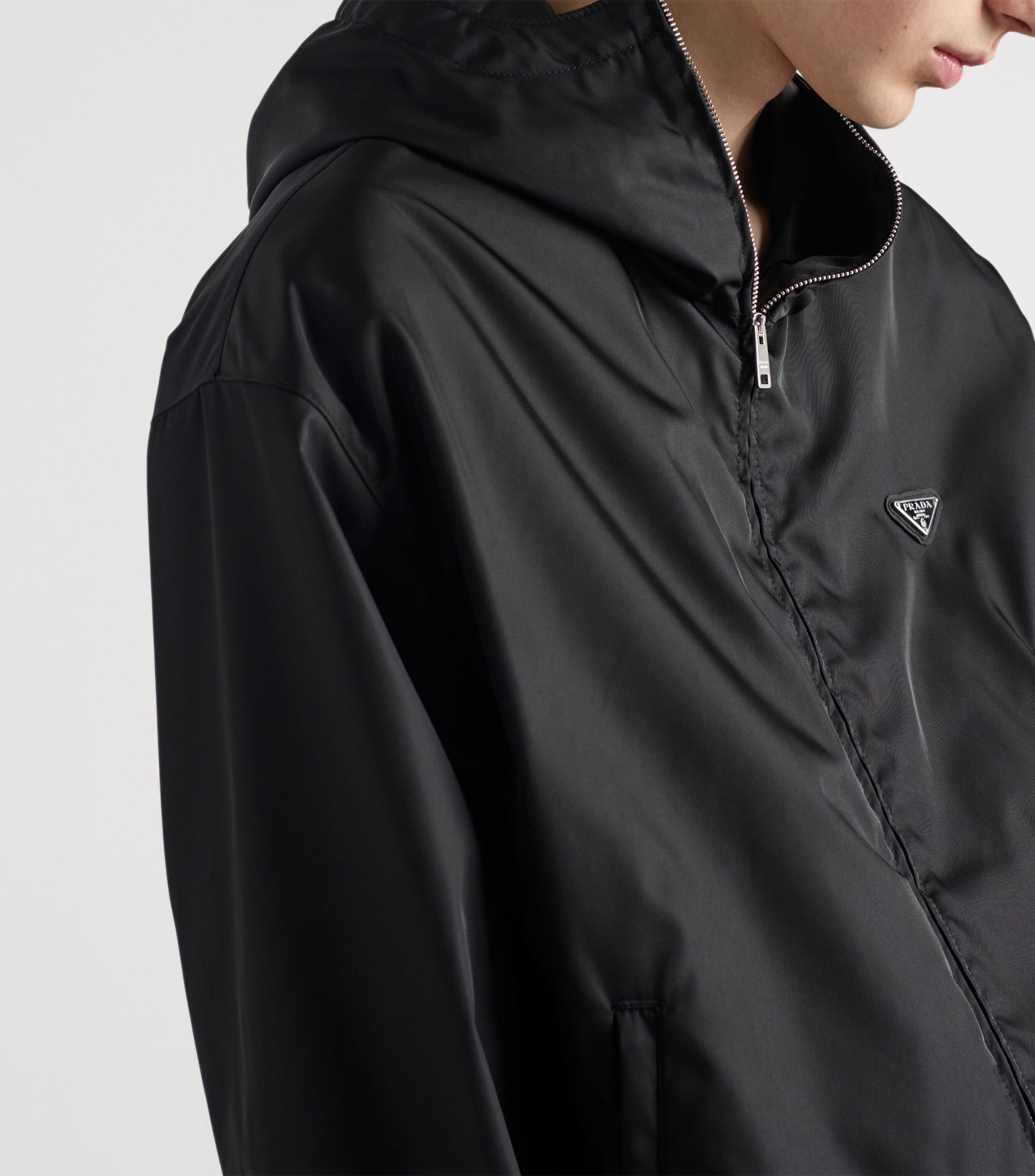 Prada Mens Re-Nylon Hooded Jacket Image 6