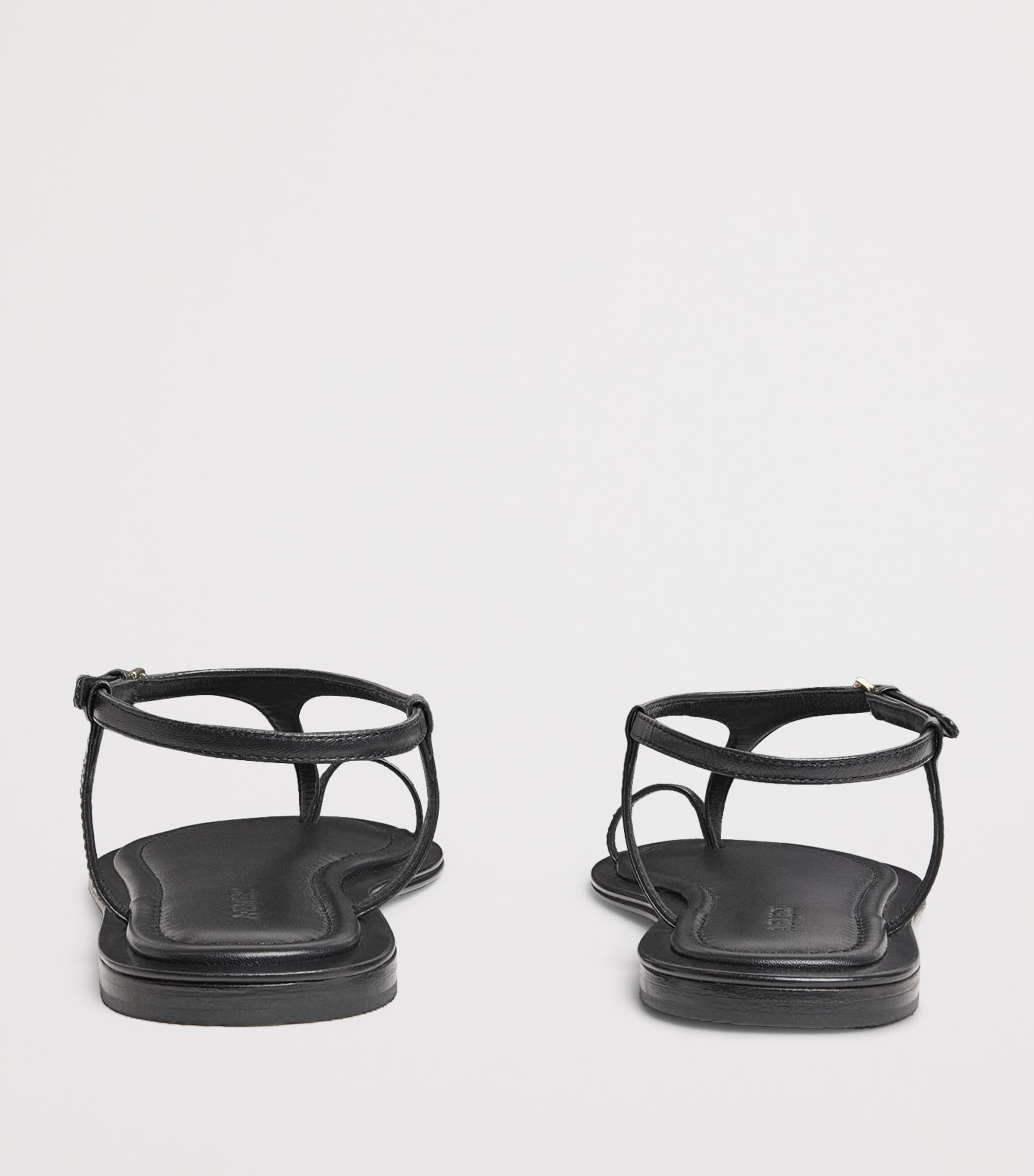 A.EMERY Leather Alta Sandals Black Image 5