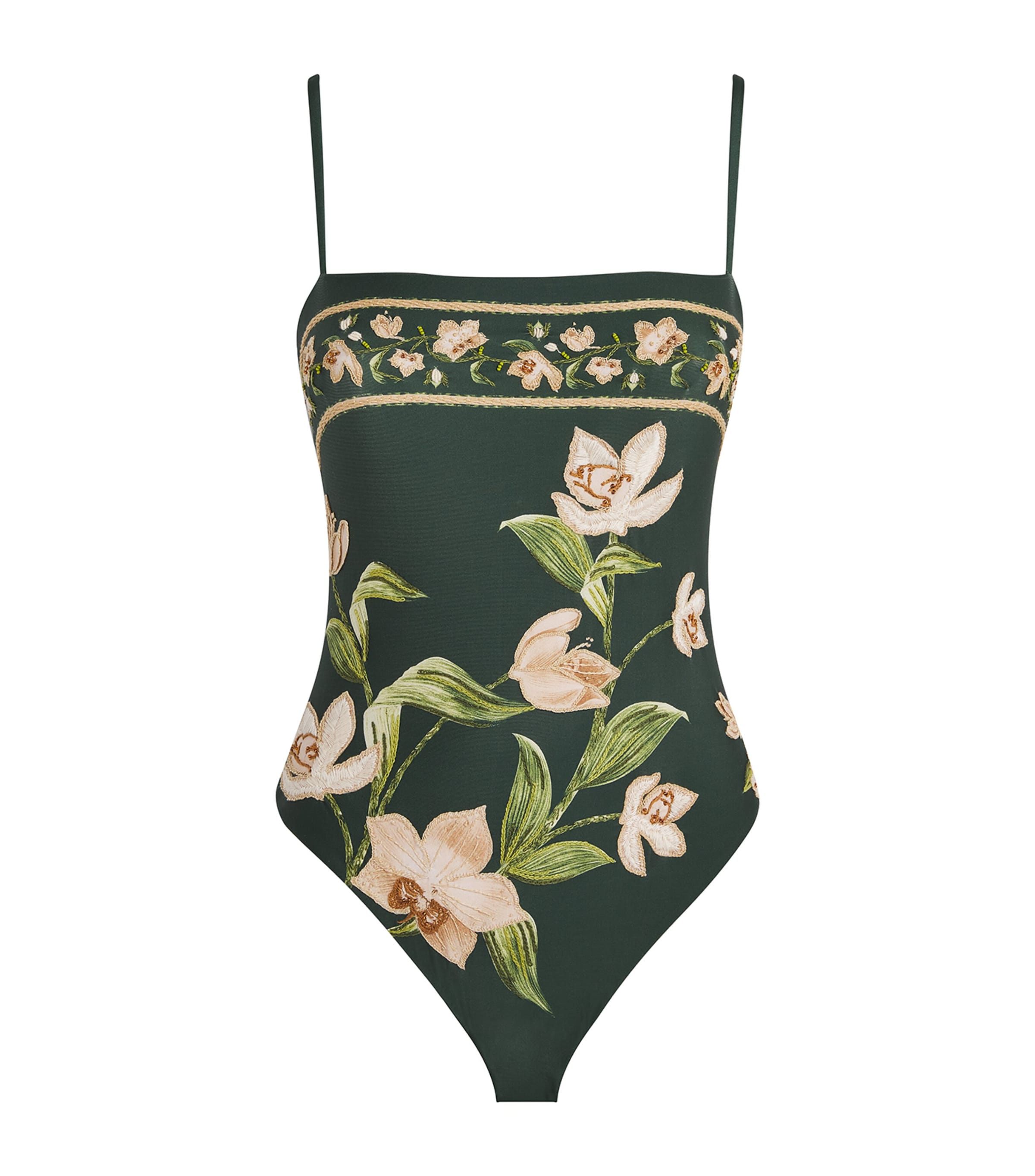 Agua By Agua Bendita Durazno Orquidea Swimsuit In Green