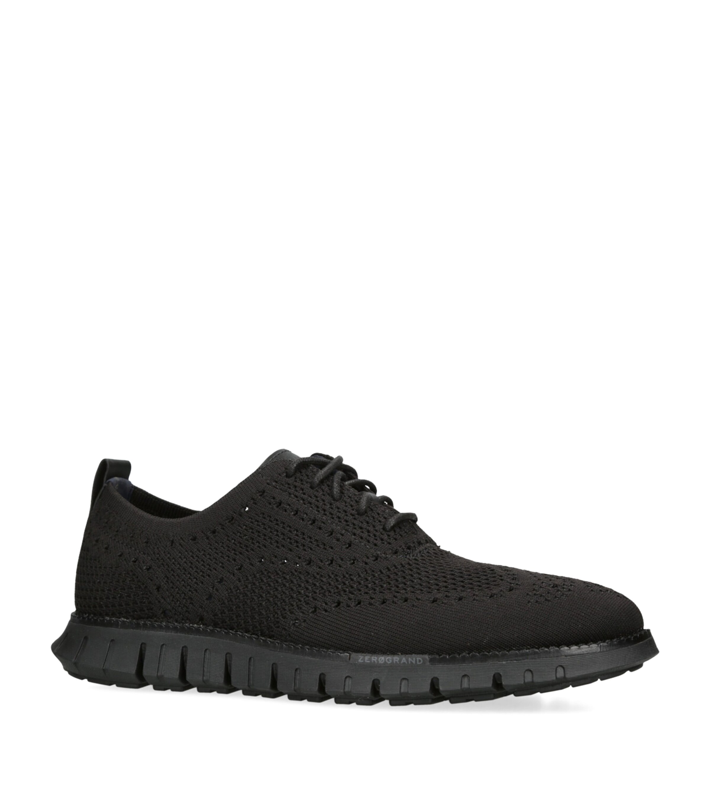 COLE HAAM ZERØGRAND OXFORD ブラック シューズ Cole Haan Black ZERØGRAND StitchLite Oxford Shoes | Harrods US