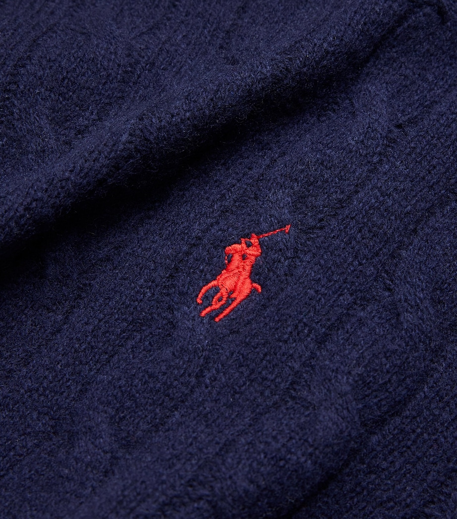 Polo Ralph Lauren Mens Wool-Cashmere Rollneck Sweater Blue Image 5