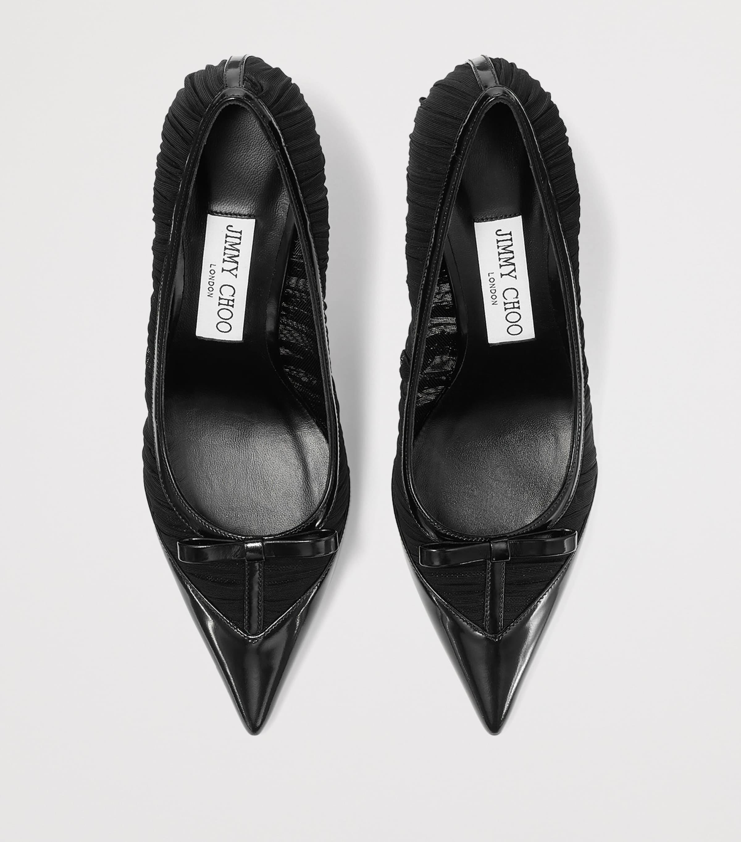 Love 85 Draped Mesh Pumps BLACK/BLACK Image 3