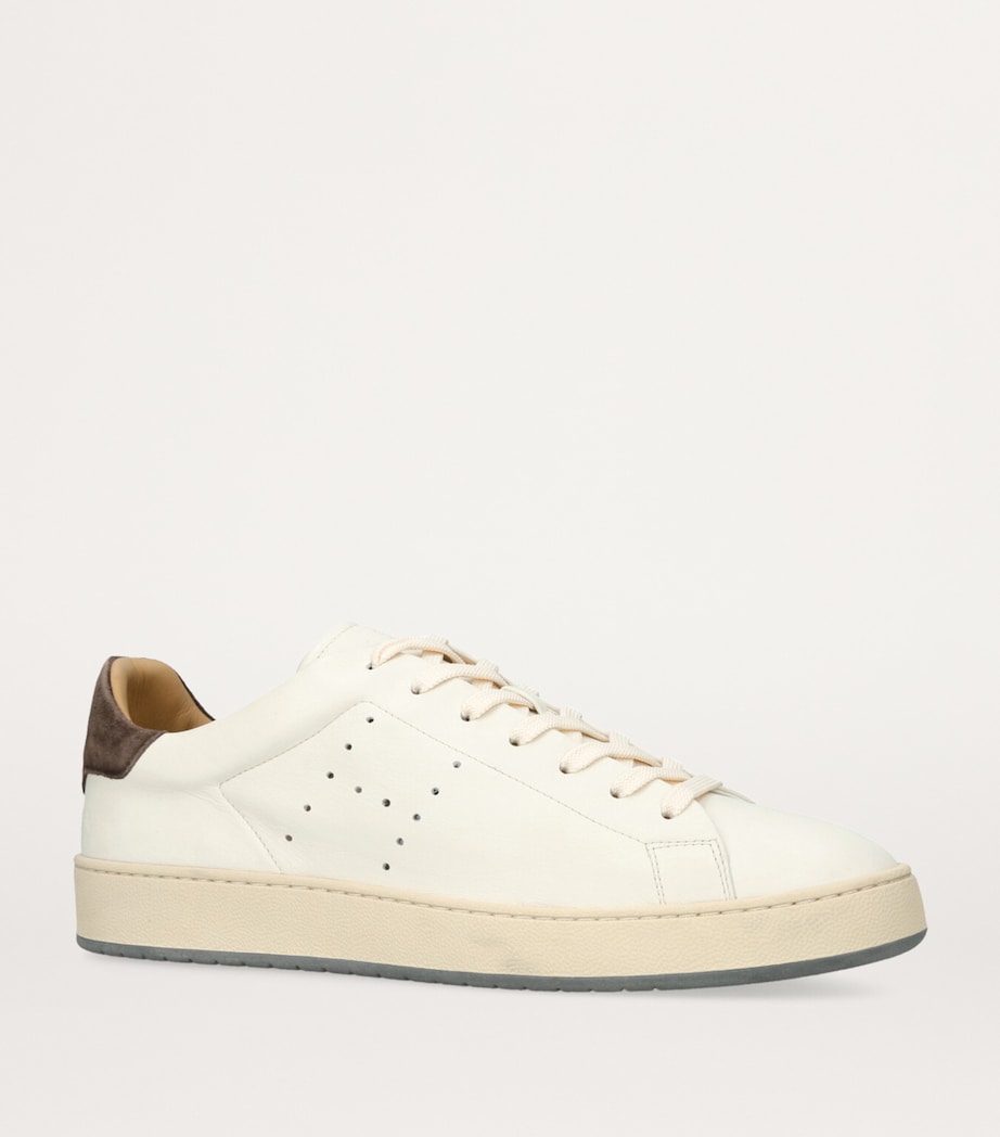 Leather H672 Tennis Sneakers WHITE/OTH Image 3