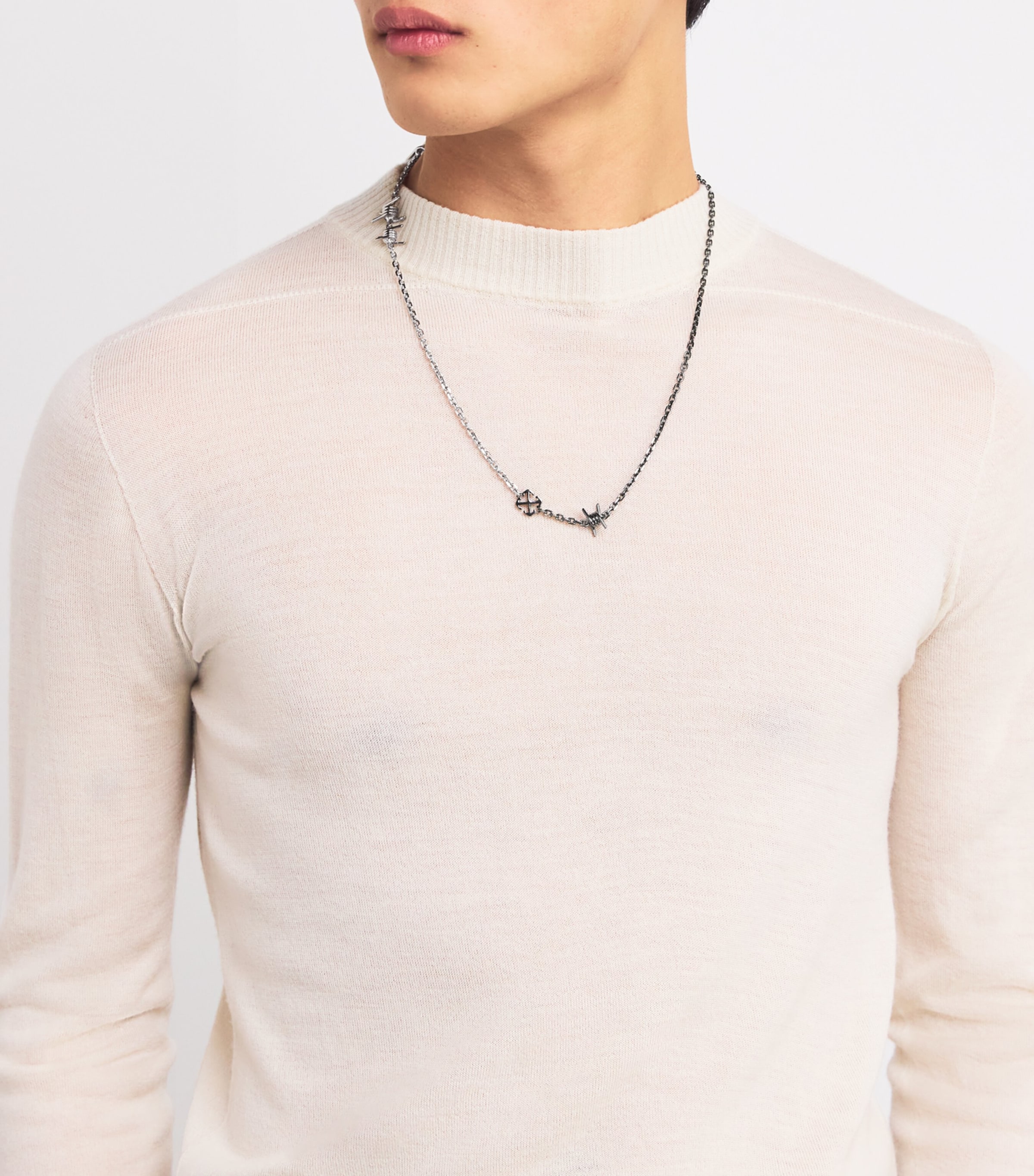 OFF-WHITE ☆barbed wire ネックレス Off-White Two-Tone Barbed Wire Necklace | Harrods UK
