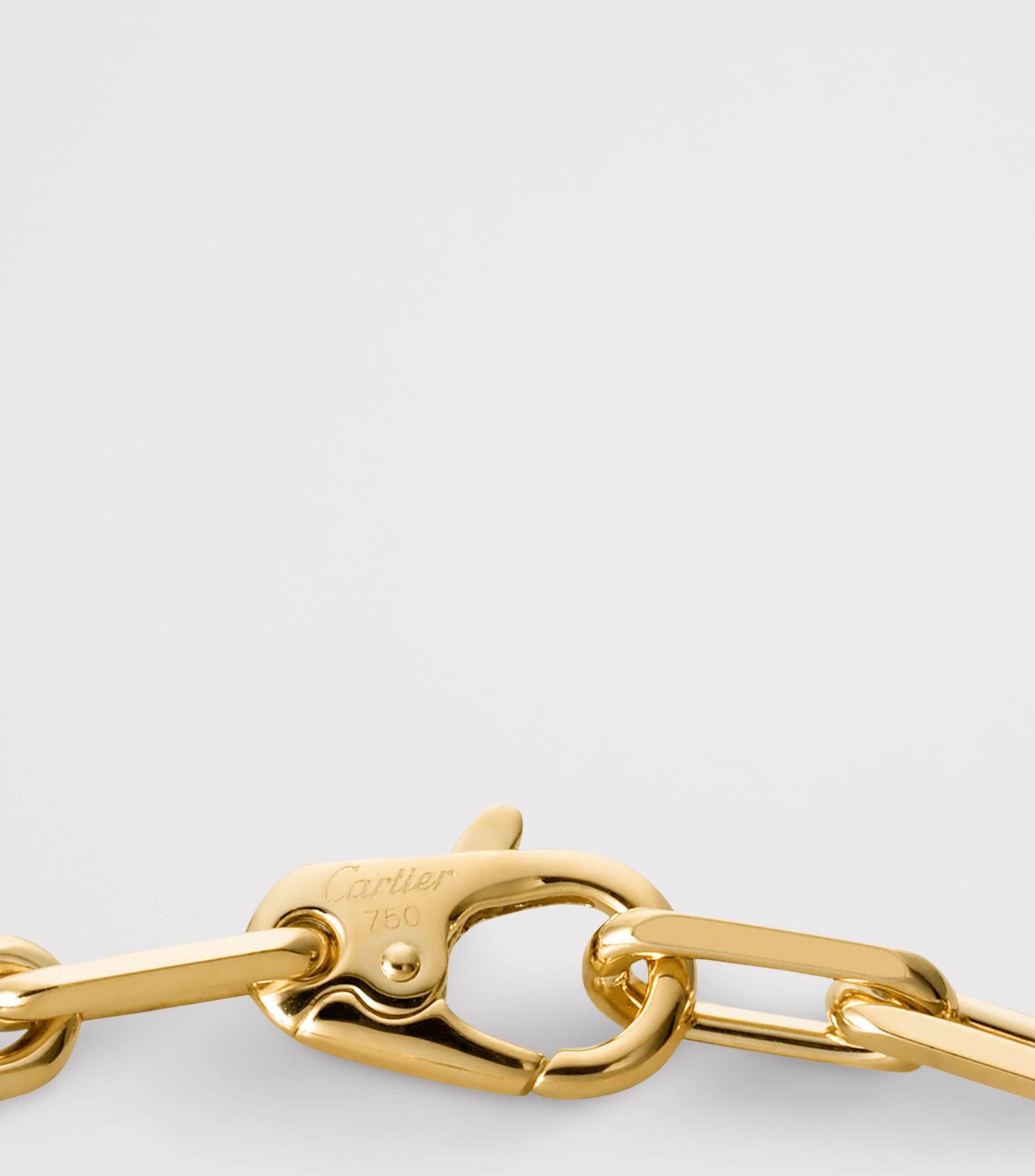 Medium Yellow Gold Santos de Cartier Chain Bracelet YELLOW GOLD Image 7