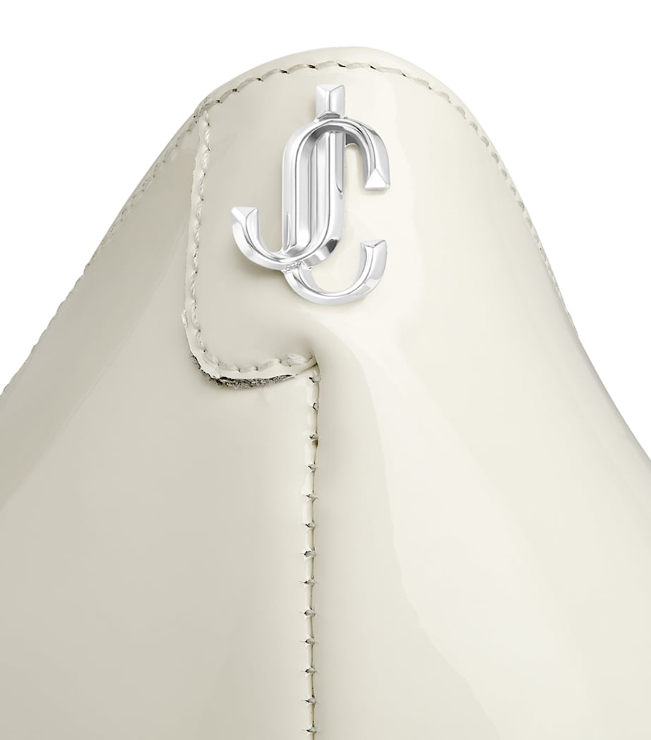 Love 85 Patent Monogram Pumps LATTE Image 3