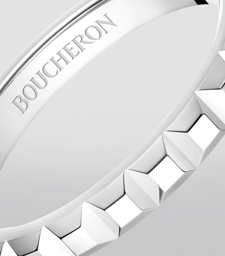 Platinum Clou de Paris Wedding Band MULTI Image 3