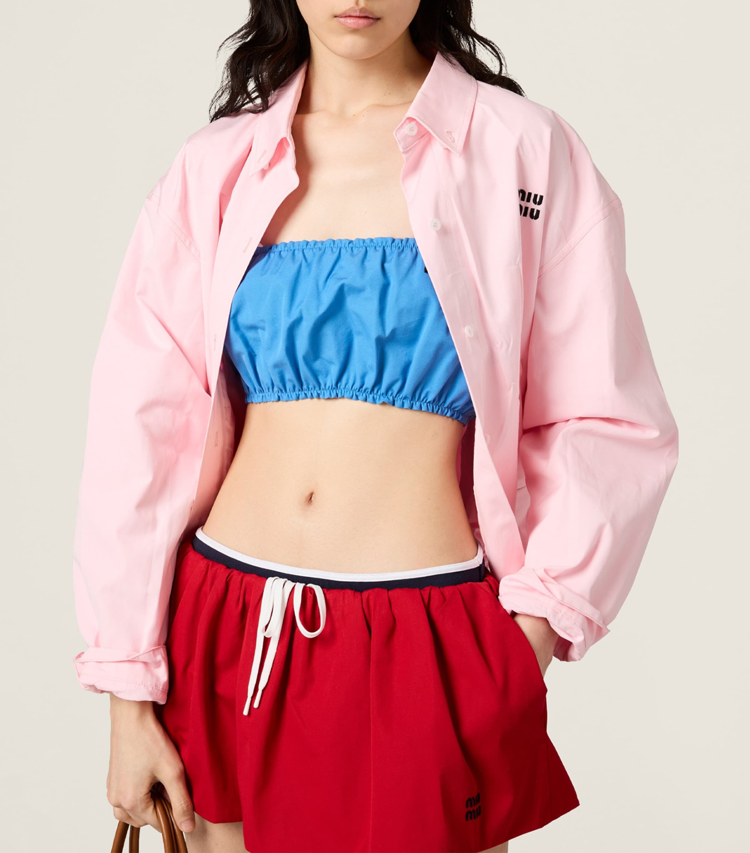 Cotton Poplin Bandeau Top F0237 Image 5