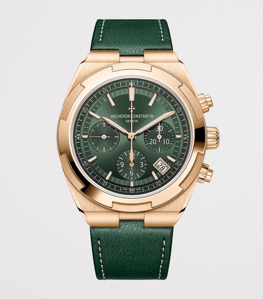Vacheron Constantin Rose Gold Overseas Chronograph Watch 42.5mm Pink Gold Image 2