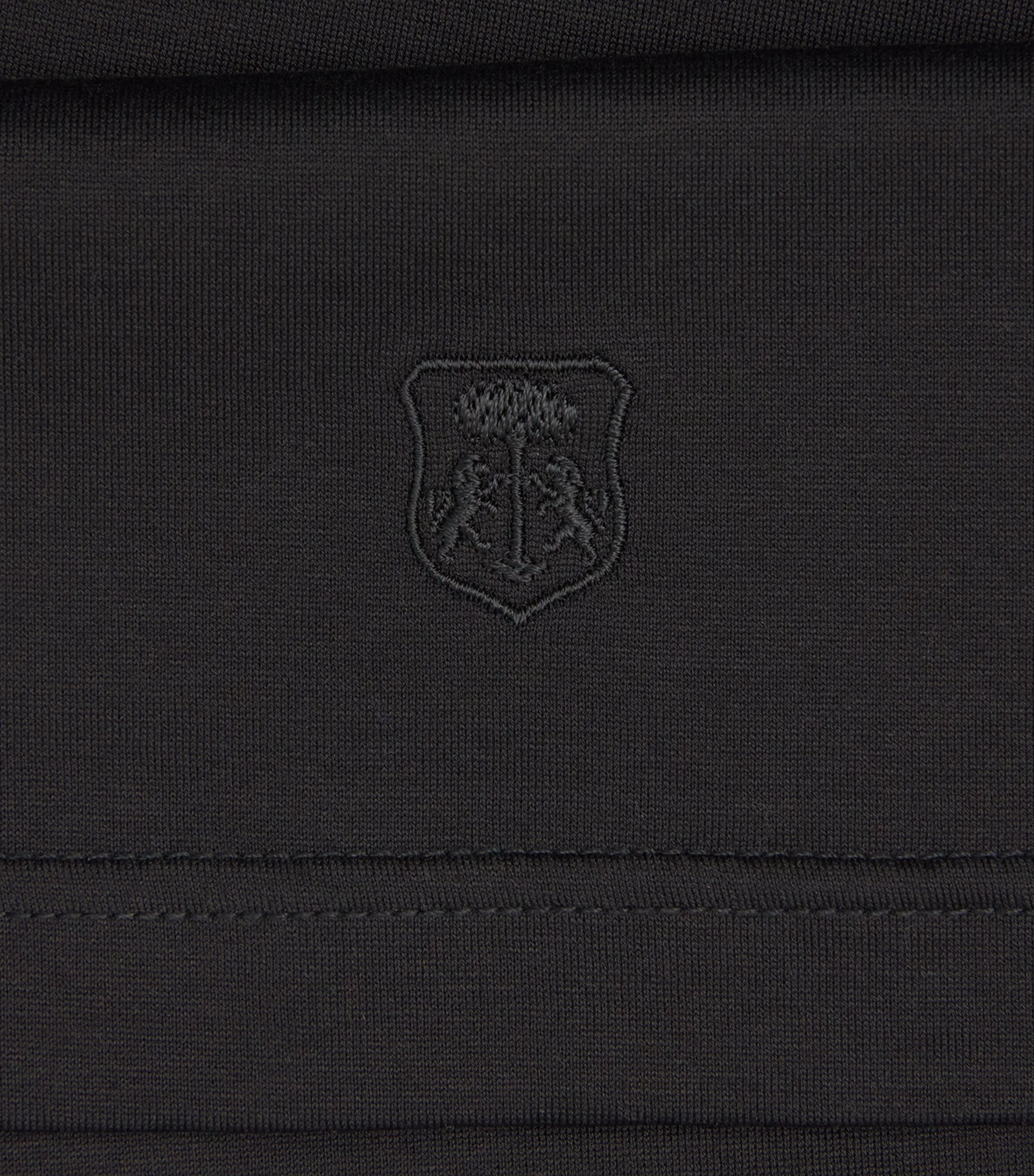 Corneliani Mens Cotton Crew-Neck T-Shirt Black Image 6