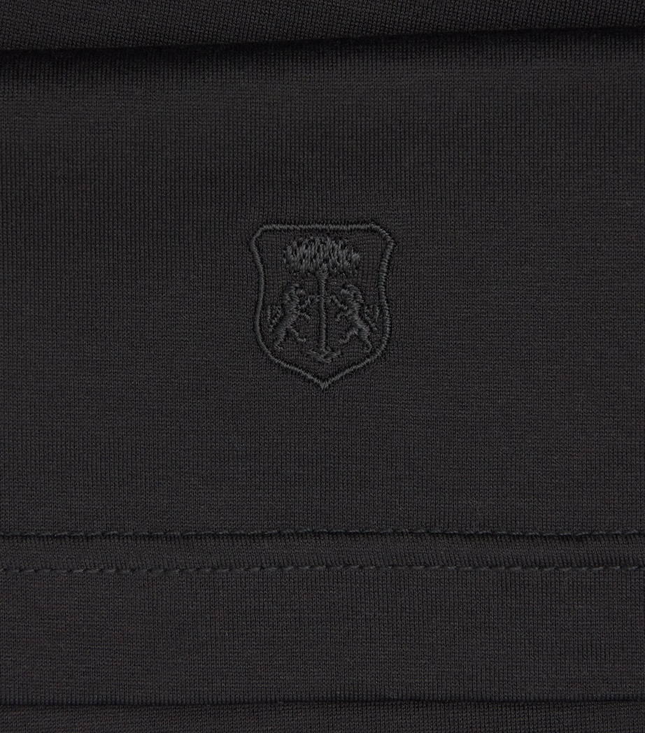 Corneliani Mens Cotton Crew-Neck T-Shirt Black Image 6