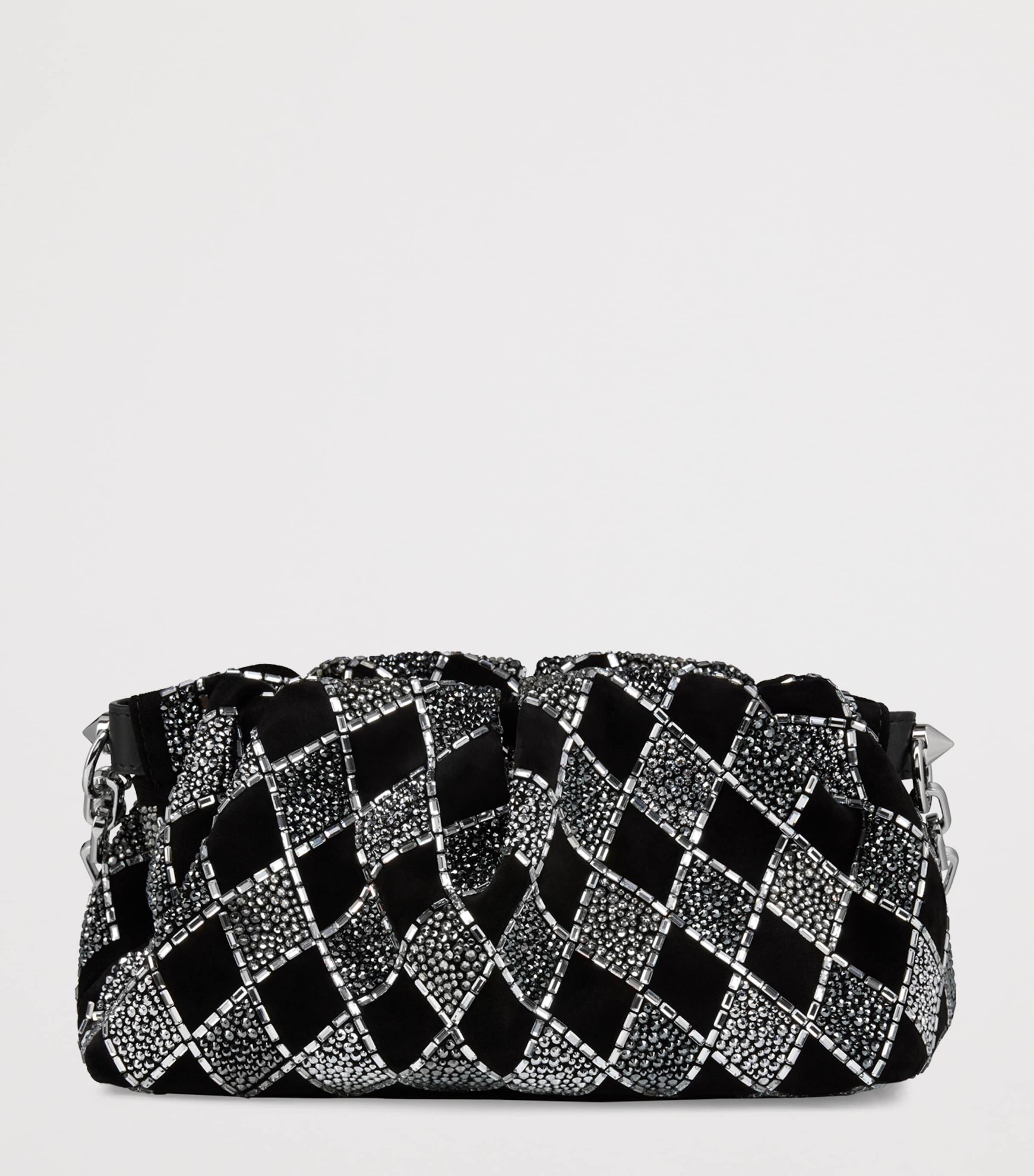 Eva Suede Strass Shoulder Bag BK65 Image 5