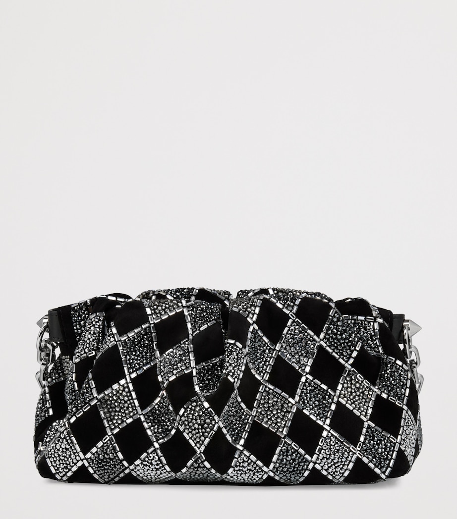 Eva Suede Strass Shoulder Bag BK65 Image 5