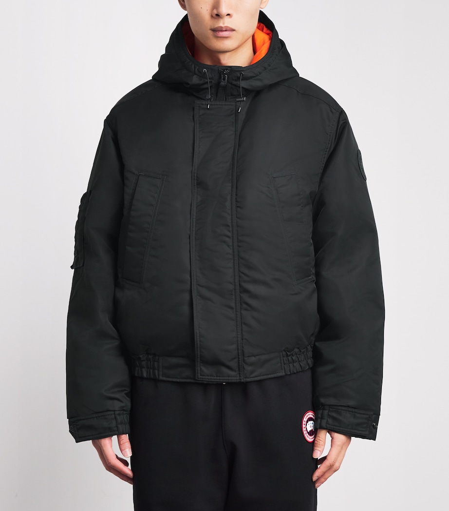 Canada Goose Mens Windrow Down Jacket Nori Grn/ember Image 4