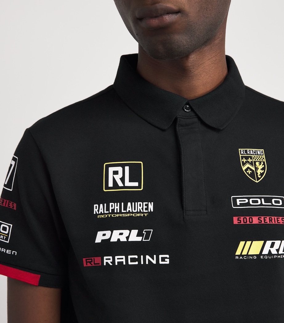 Racing Logo Polo Shirt BLACK Image 6