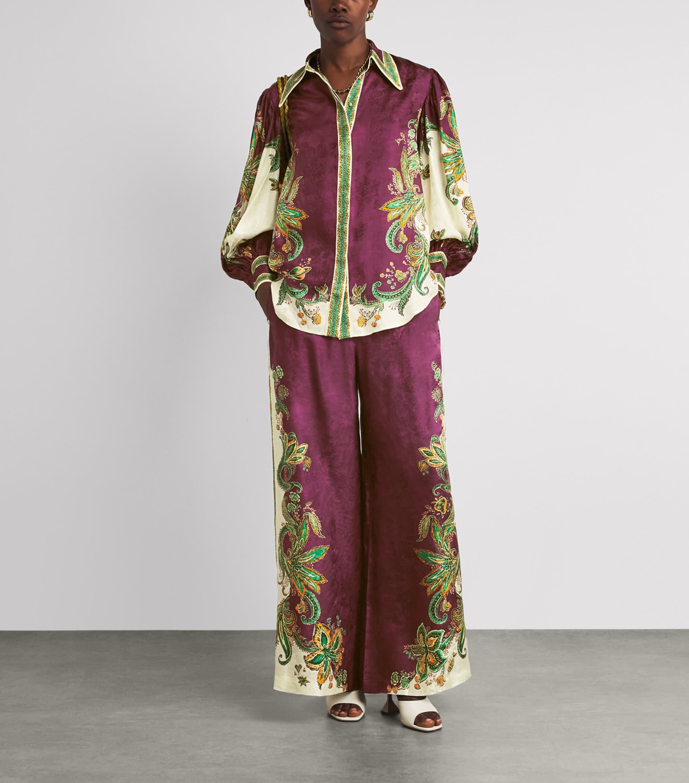 ALEMAIS Womens Printed Ruthie Shirt Image 2