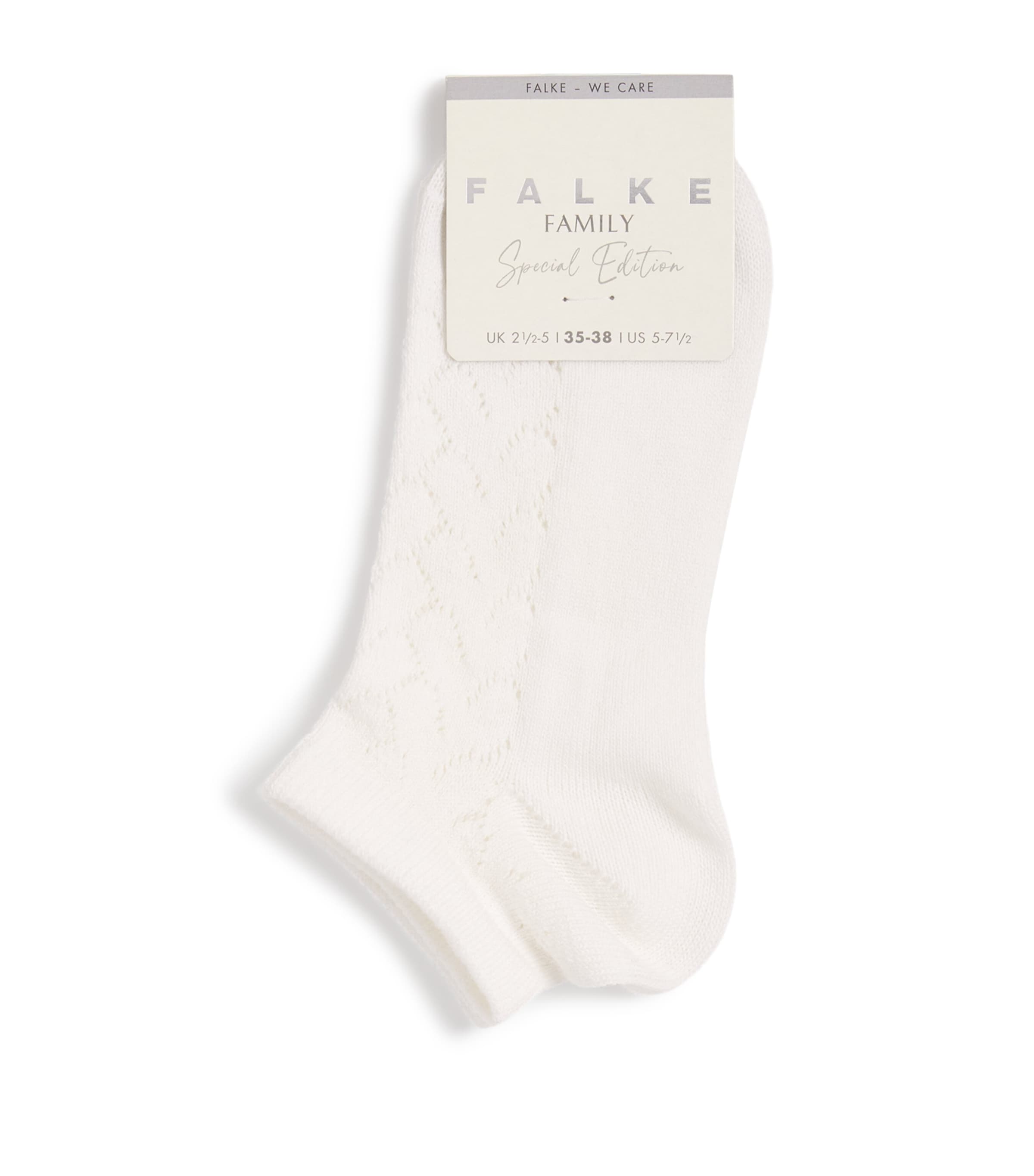 Pointelle Family Sneaker Socks 2000 WHITE Image 1