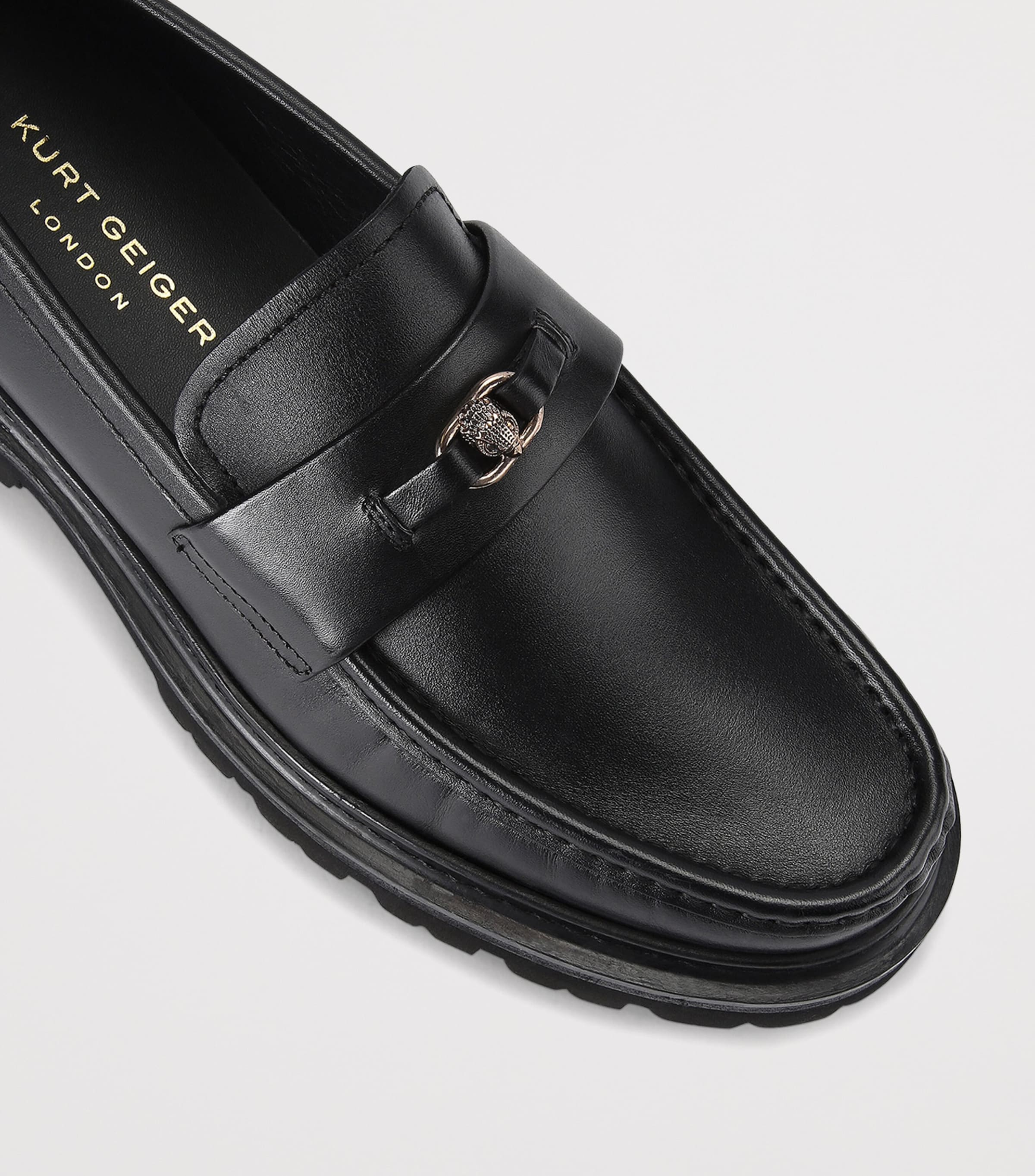 Leather Fenchurch Loafers BLACK Image 4