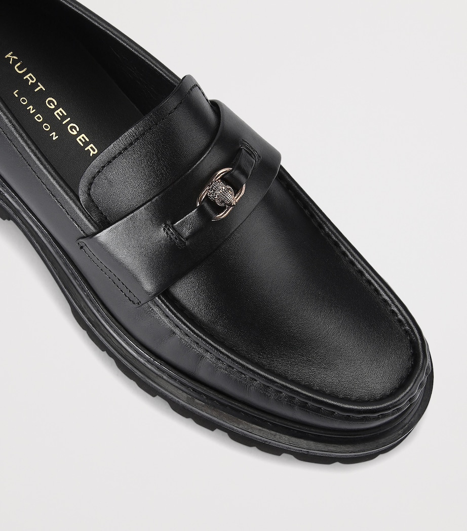 Leather Fenchurch Loafers BLACK Image 4