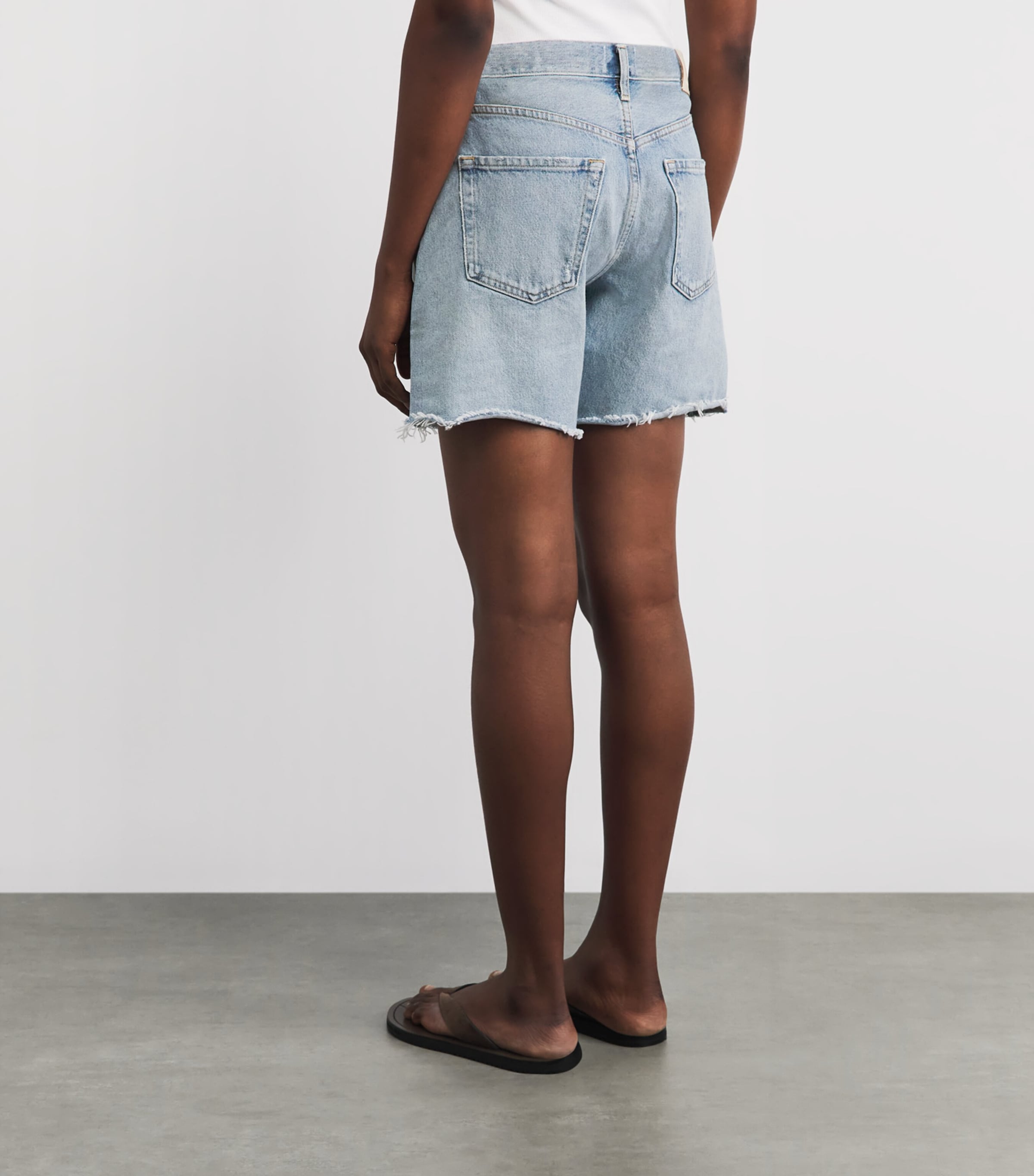 Citizens of Humanity Womens Marlow Denim Shorts Theatre Lt Indigo Image 5