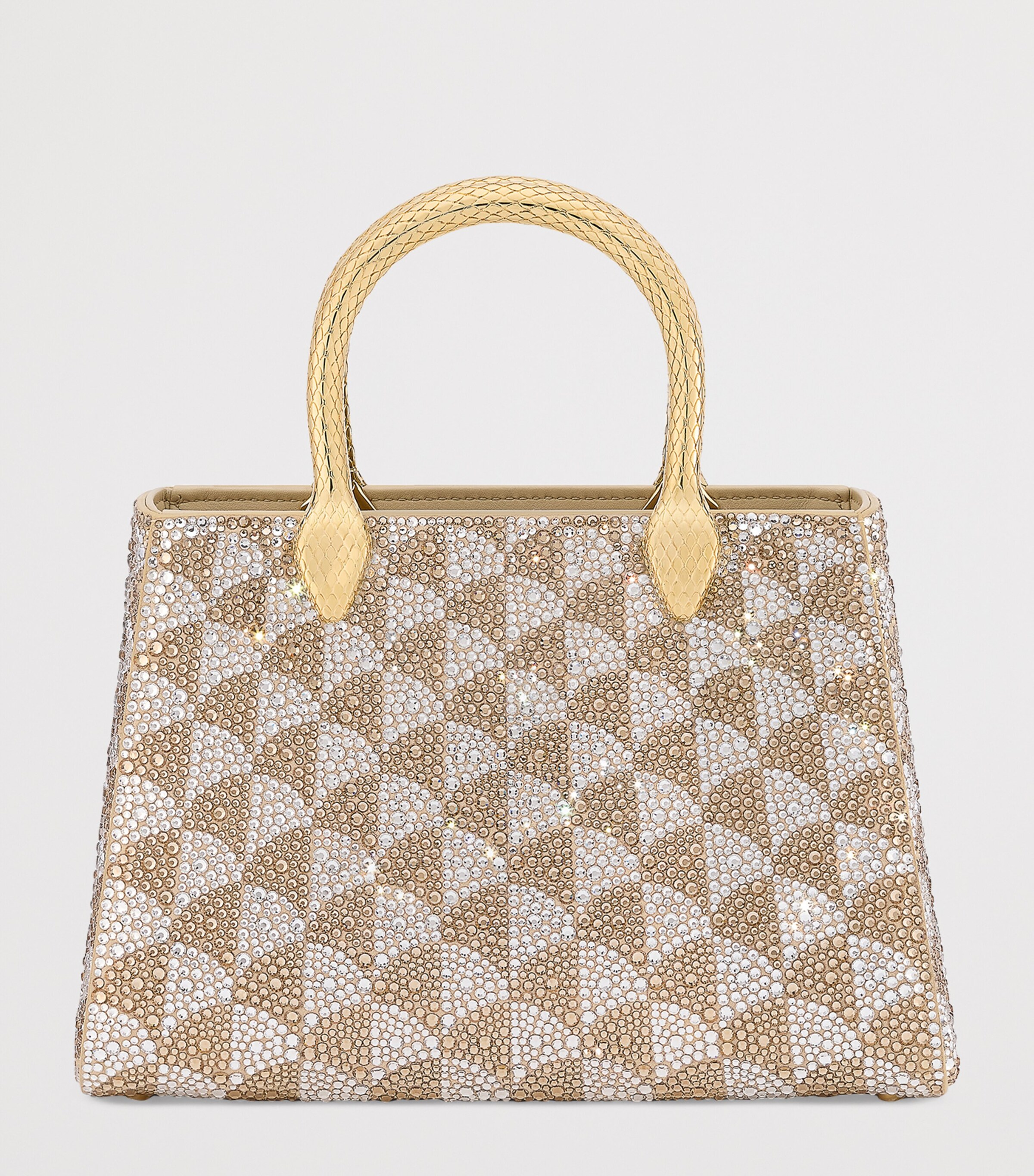 Bvlgari Crystal Serpentine Duo Tote Bag Silver Image 2