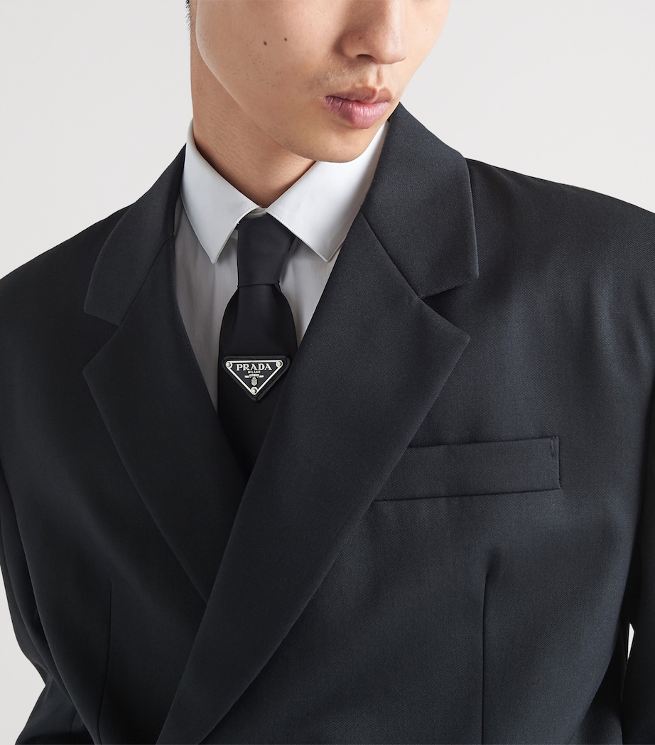 Prada Re-Nylon Triangle Tie Image 2
