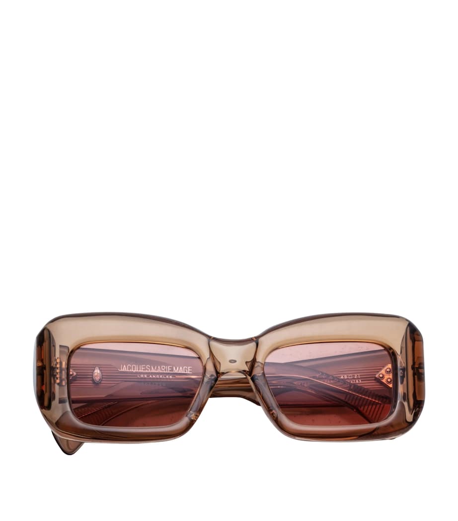 Jacques Marie Mage Vito Rectangle Sunglasses Tan Image 1