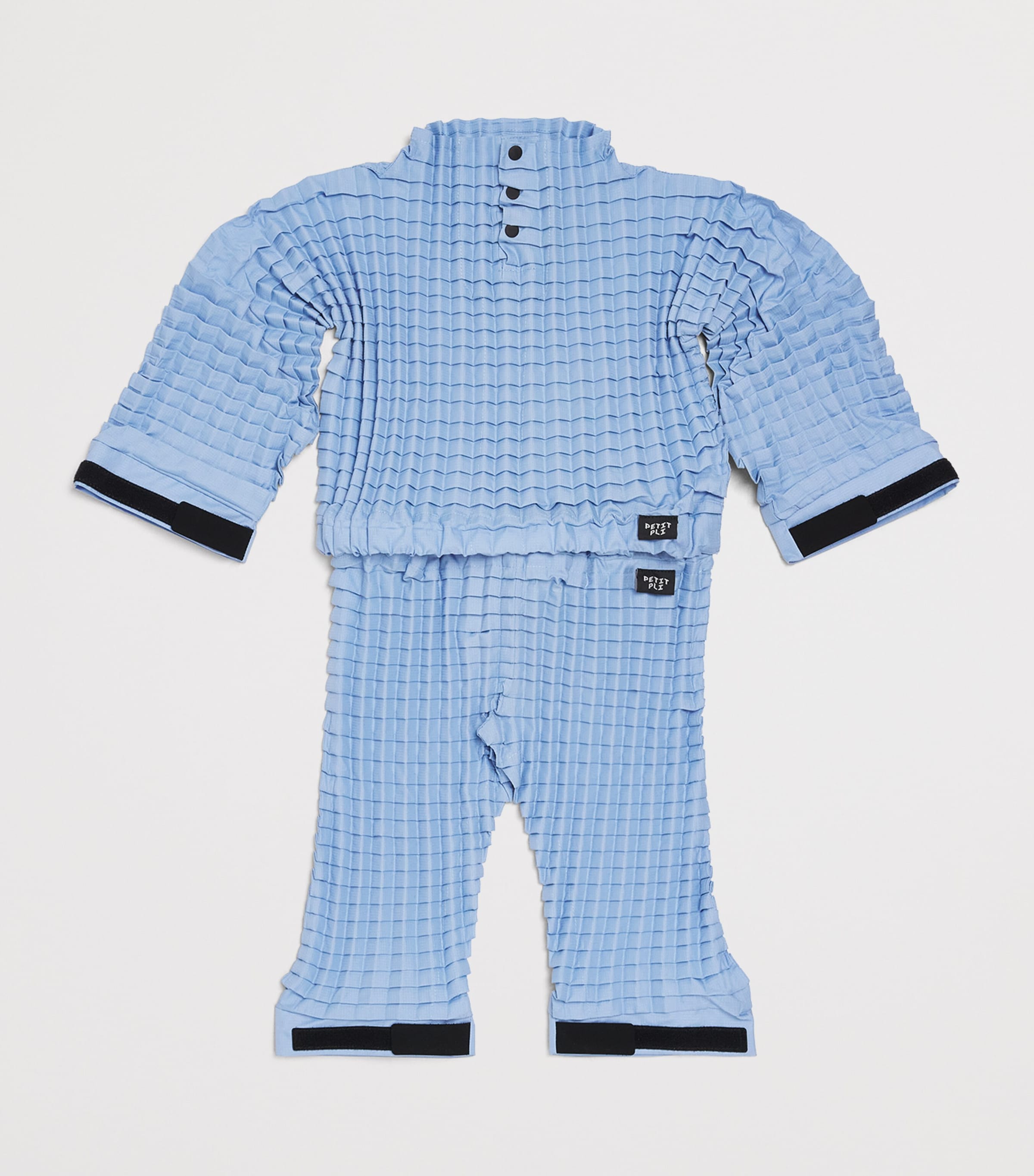 Petit Pli Recycled Crinkle Versatile Top (9 Months-4Years) Polar Blue Image 3