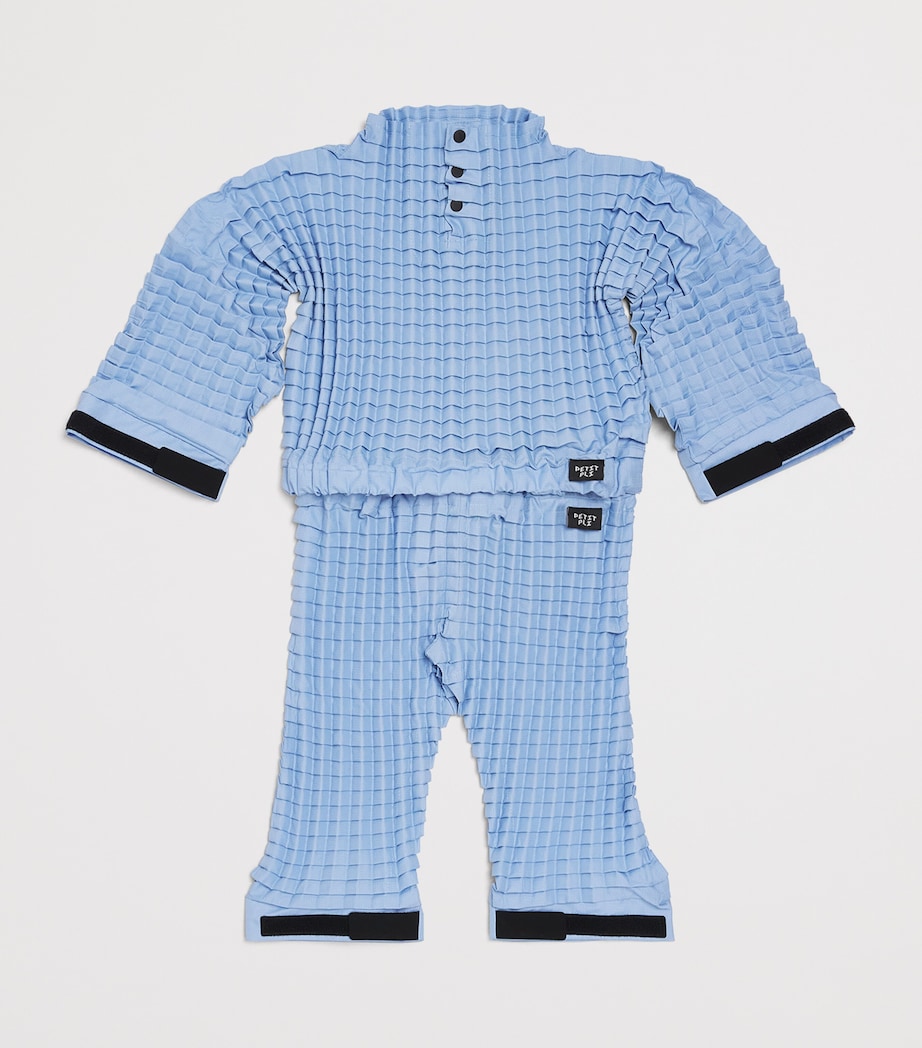Petit Pli Recycled Crinkle Versatile Top (9 Months-4Years) Polar Blue Image 3