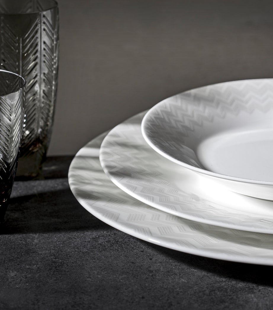 Zigzag Bread Plate (15.5cm) WHITE Image 2