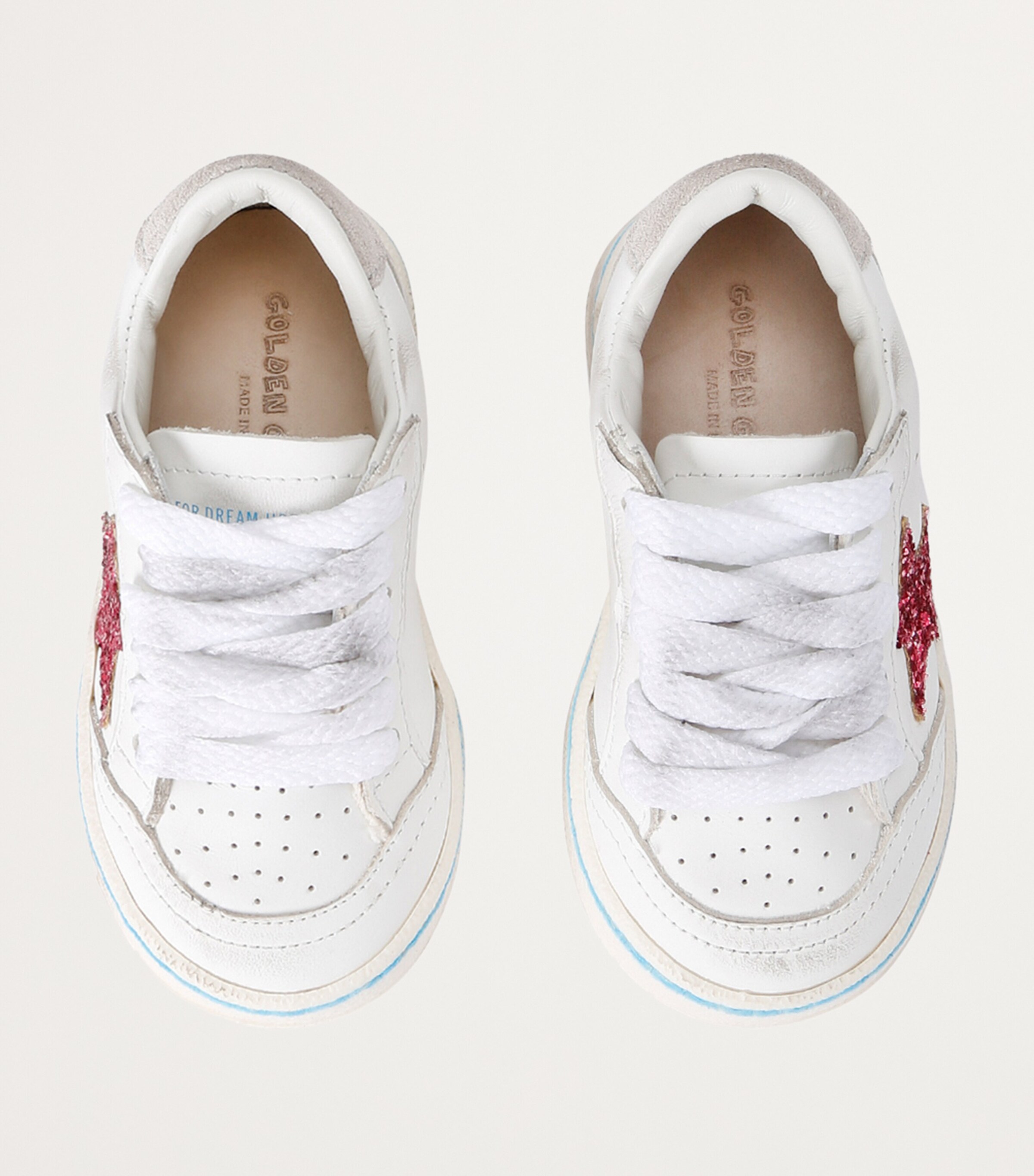 Golden Goose Leather Ball Star Sneakers White/comb Image 4
