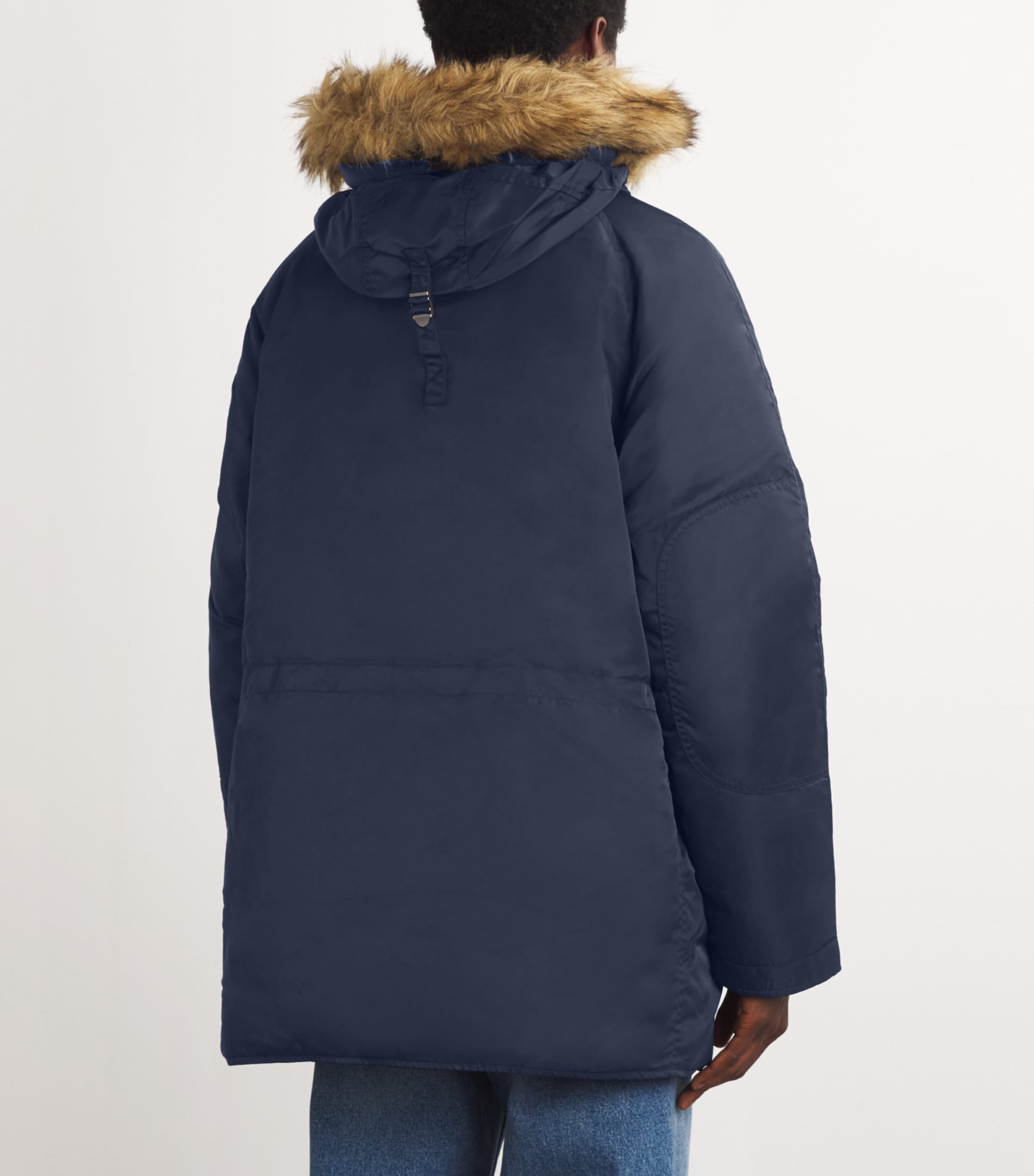 Polo Ralph Lauren Navy Faux Fur-Trim Down Parka | Harrods US
