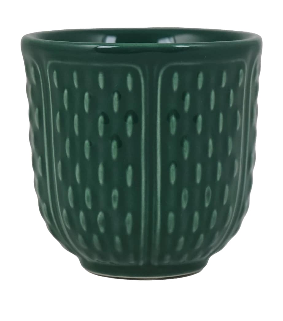 Earthenware Espresso Cup GREEN Image 1