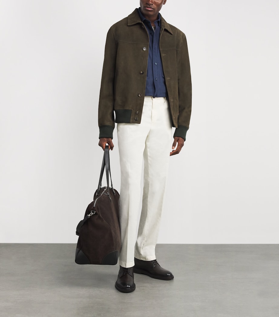 Wool-Silk-Linen-Blend Overshirt 050 NAVY BLUE Image 2