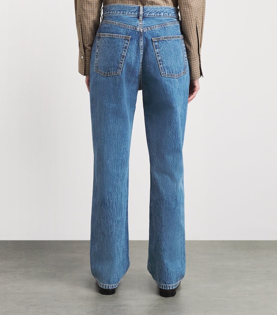 STILL HERE Womens Childhood Straight Jeans Classic Blue Image 5