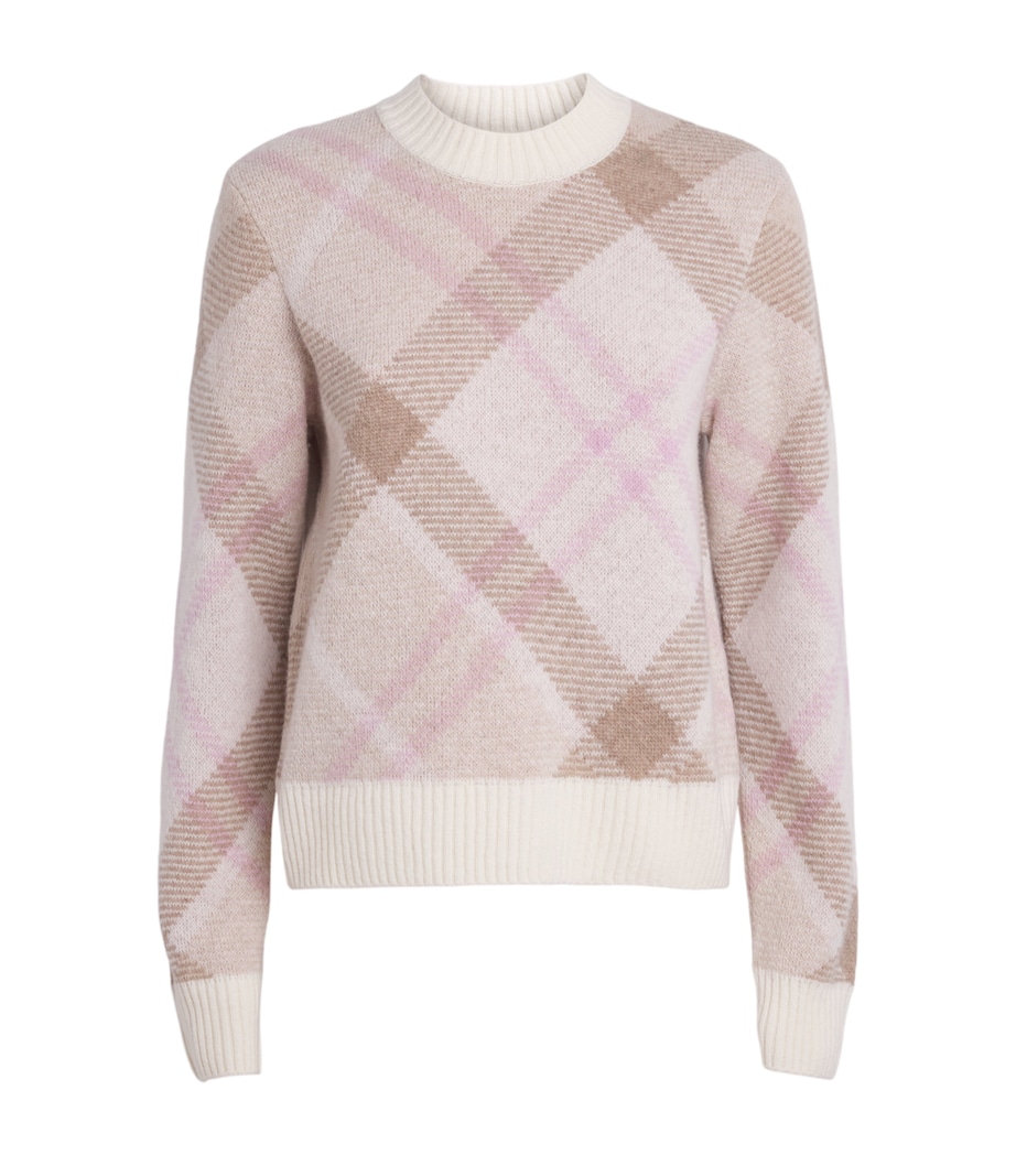 Wool-Blend Tartan Sweater MULTI Image 1