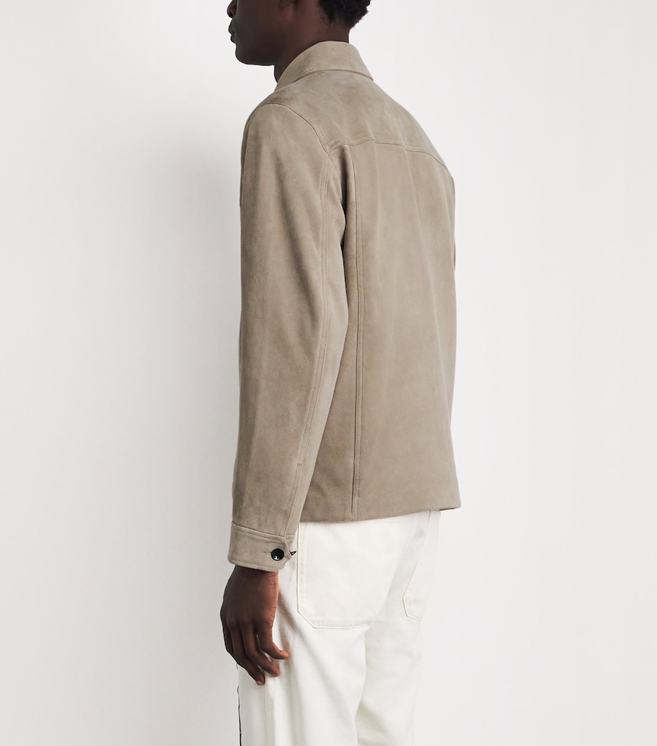 Suede Panneled Jacket MINK Image 5