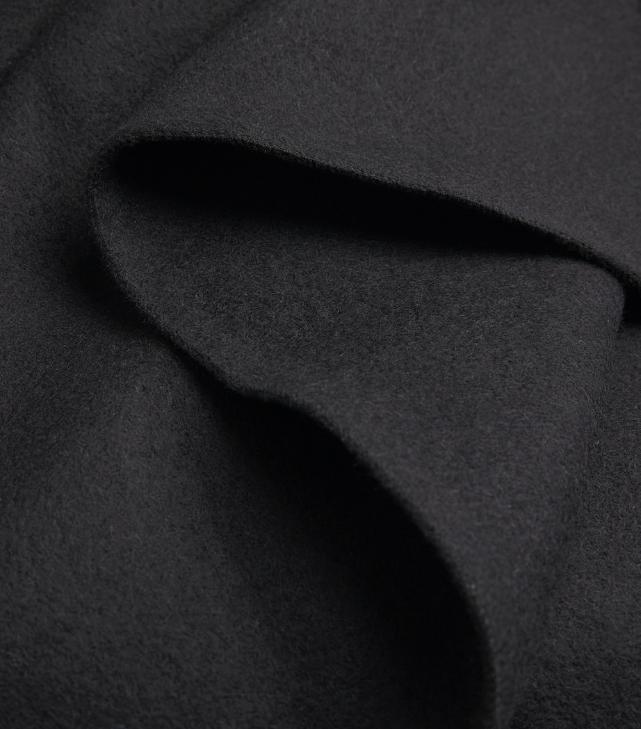 Cashmere Scarf BLACK Image 5