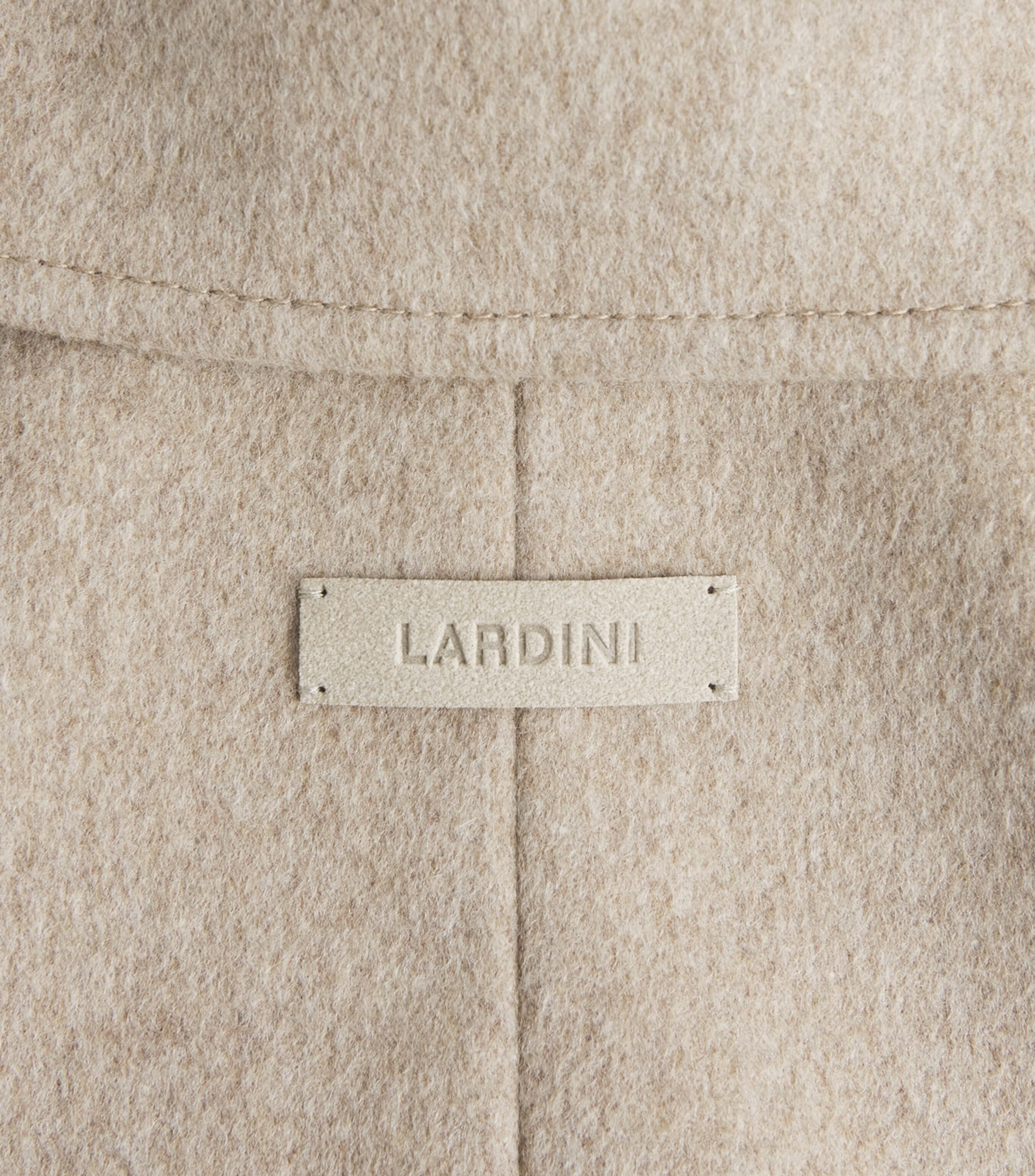 Lardini Mens Virgin Wool Jacket Light Beige Image 6