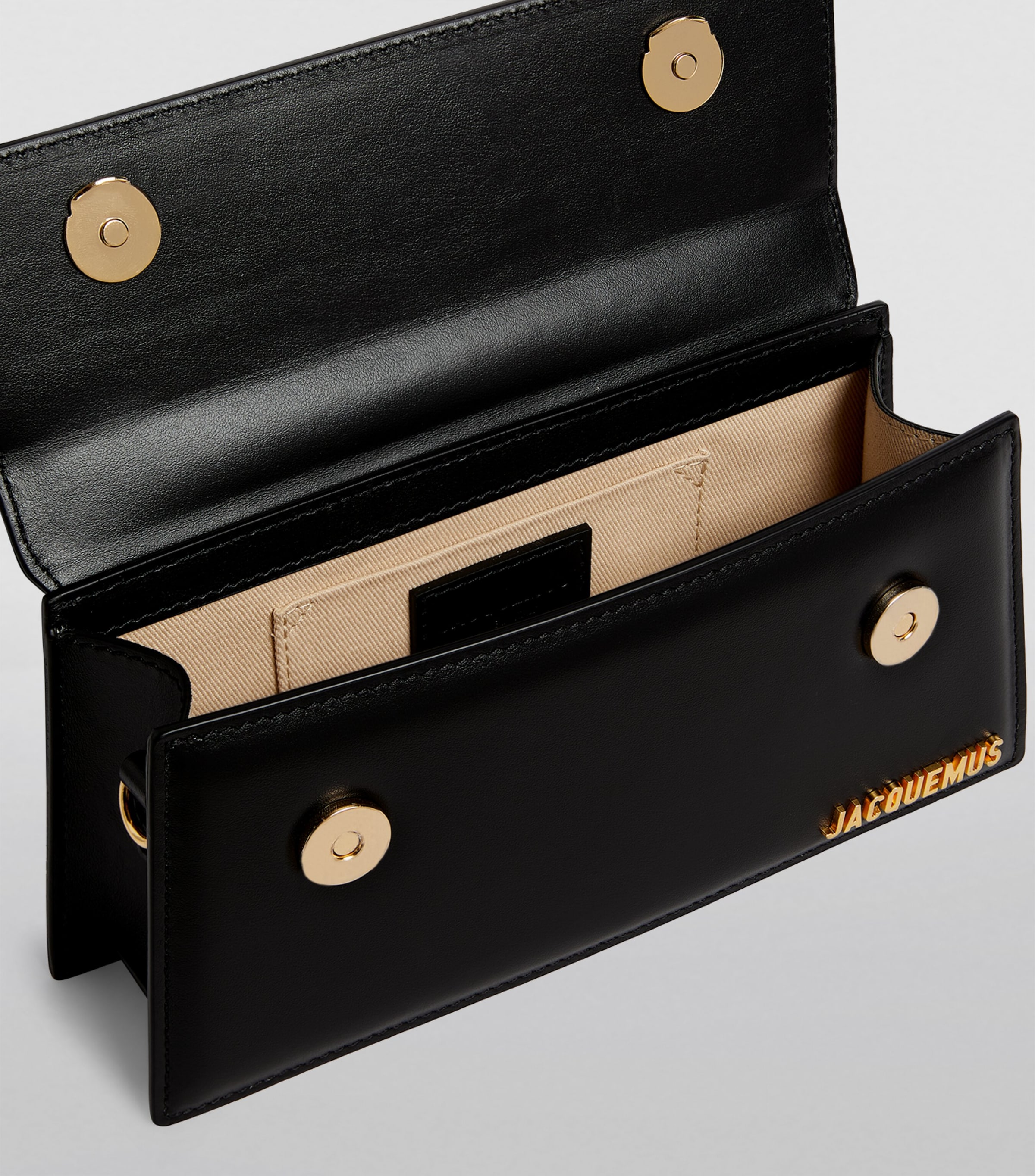 Leather Le Chiquito Long Top-Handle Bag BLACK Image 6