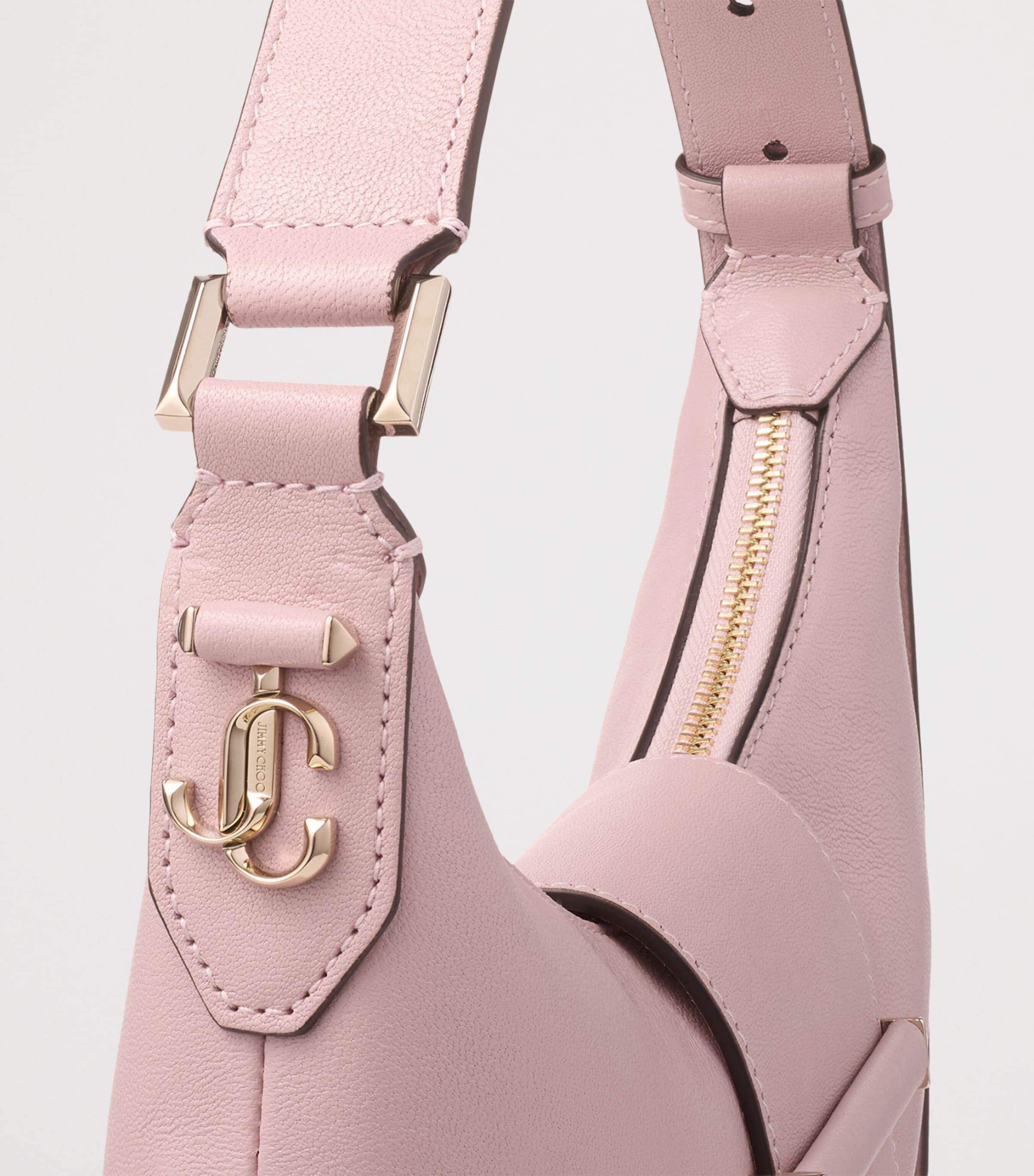 Small Bar Leather Shoulder Bag ROSE/SHINY GOLD Image 5