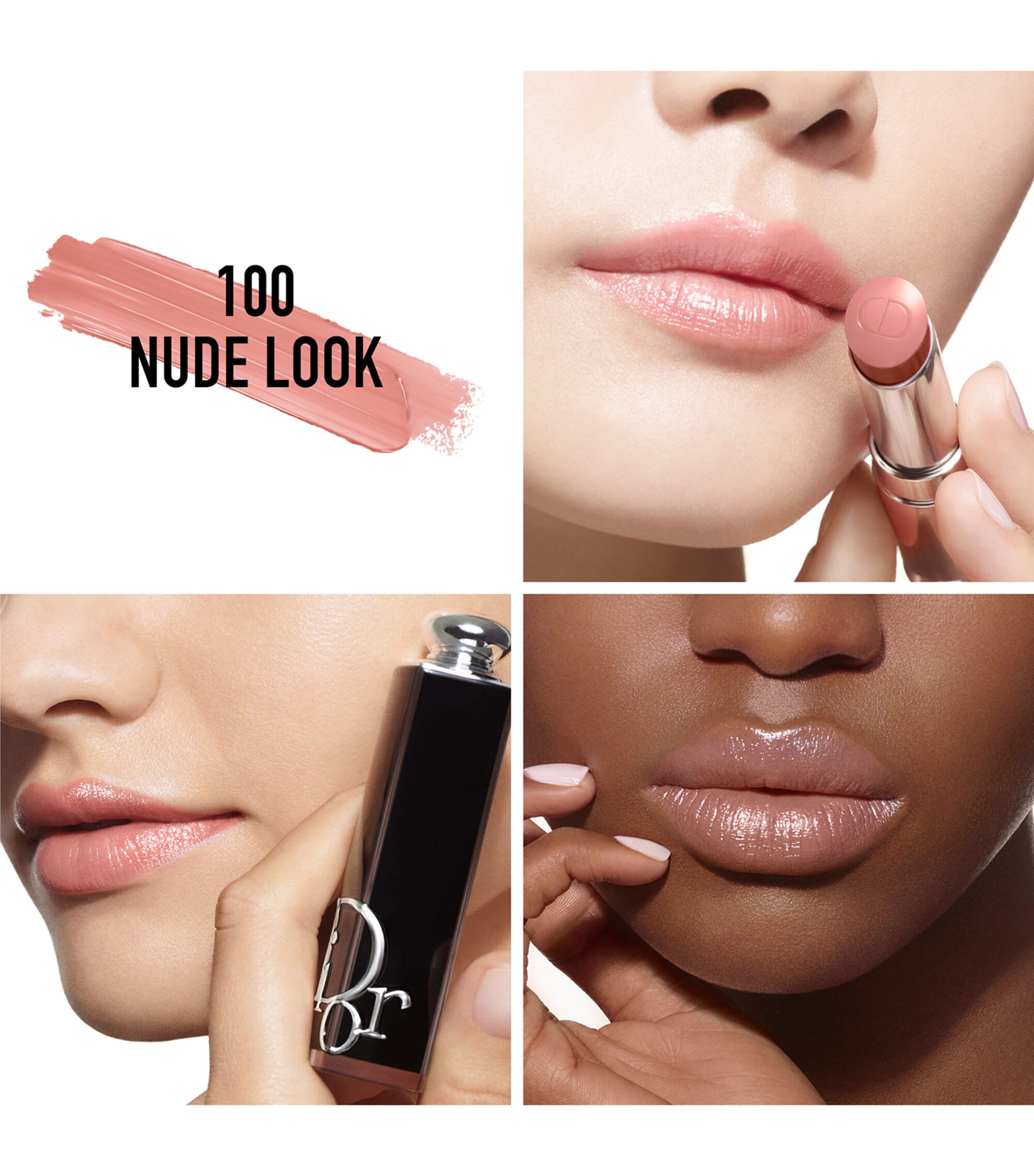 DIOR Dior Addict Shine Refillable Lipstick Nude Look Image 3