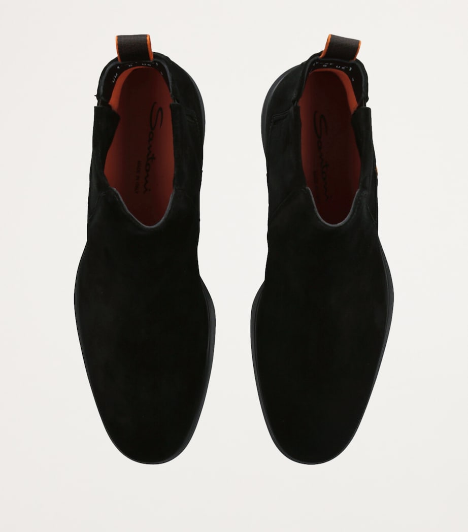 Suede Chelsea Boots BLACK Image 4