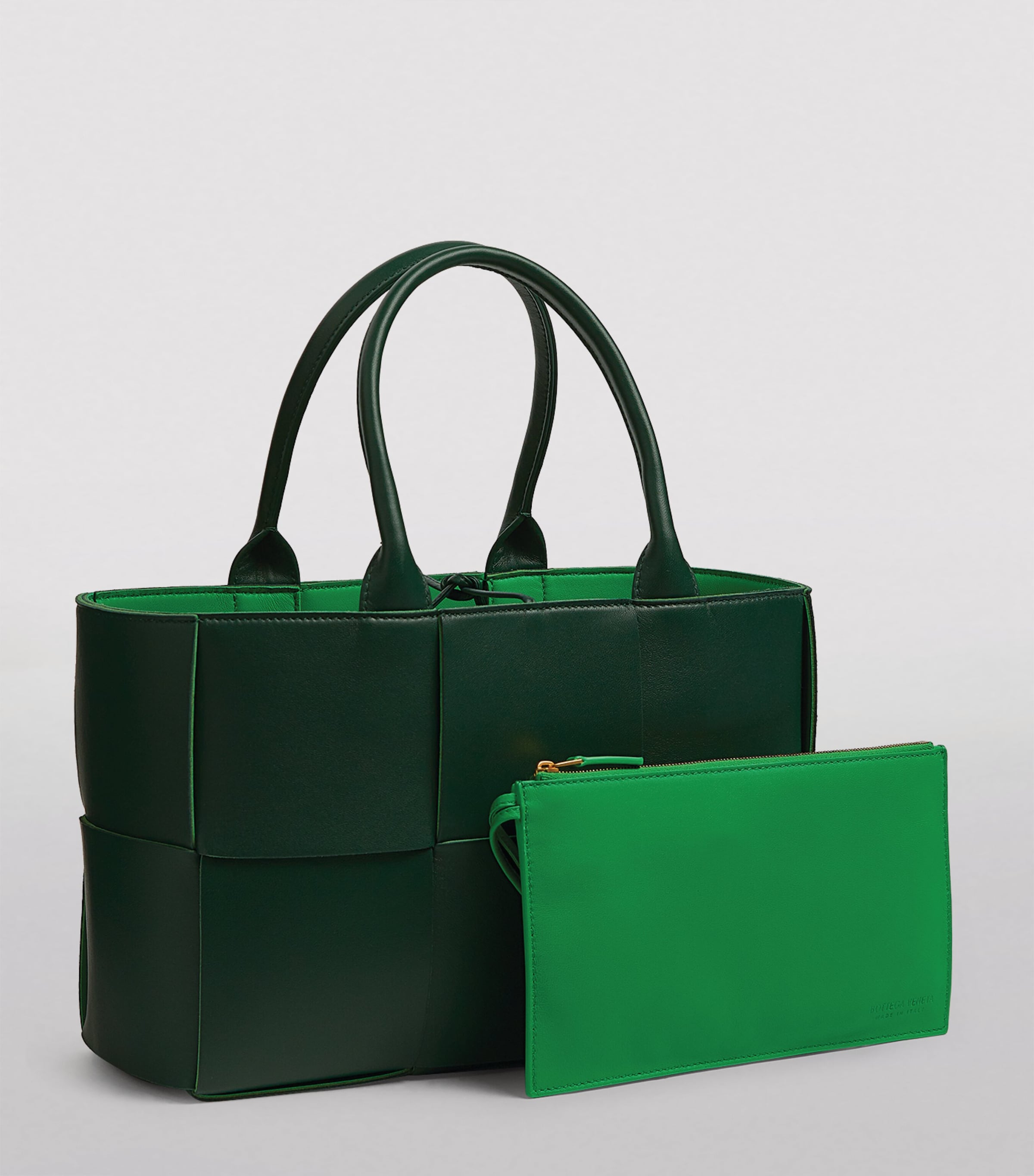 Bottega Veneta Green Leather Arco Tote Bag | Harrods US