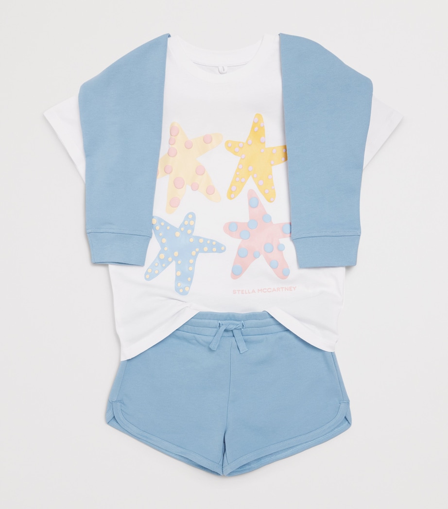 Stella McCartney Kids Organic Cotton Starfish T-Shirt (2-14+ Years) Image 3