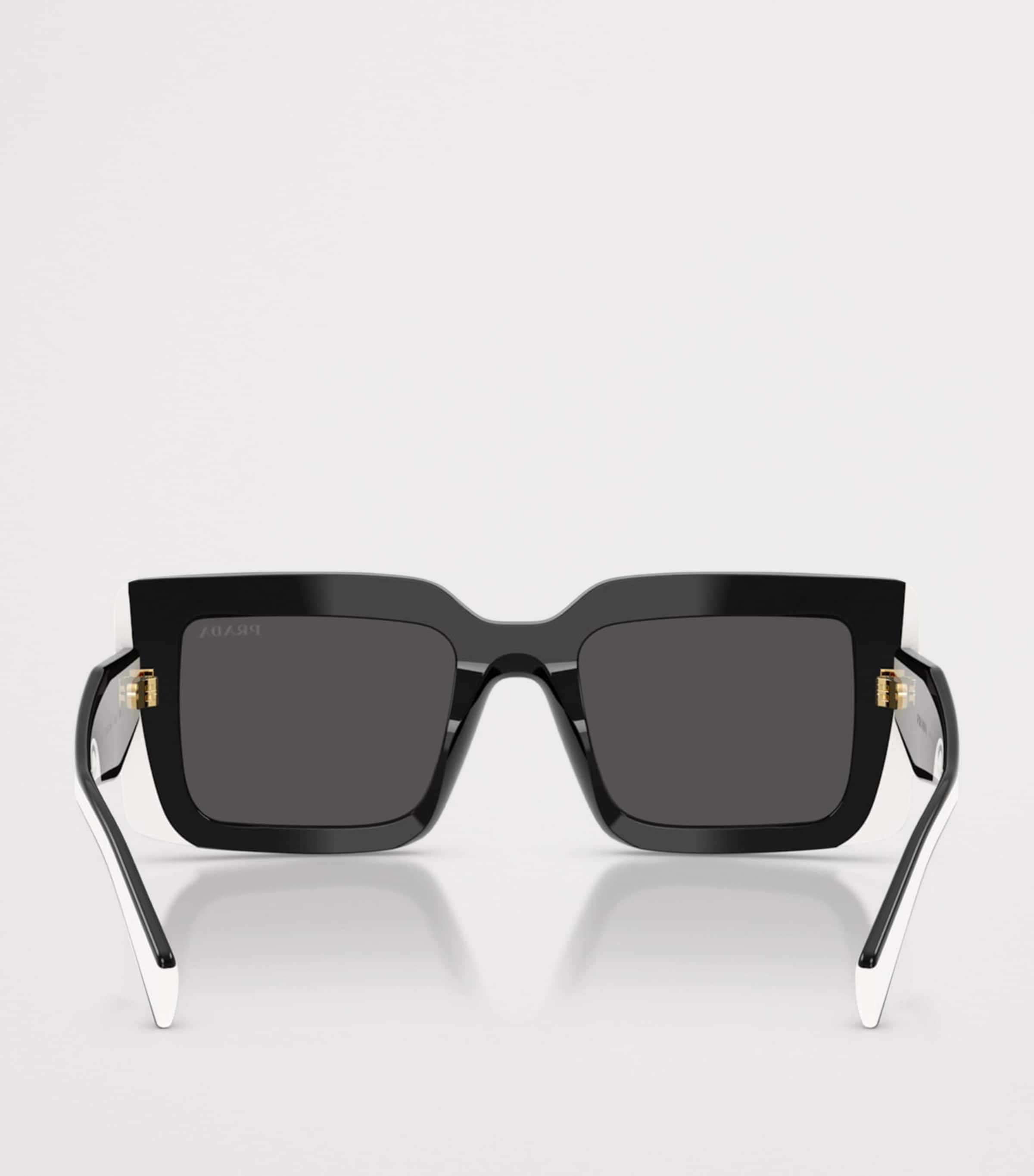Prada PR D01S  Rectangle Sunglasses Black Image 4