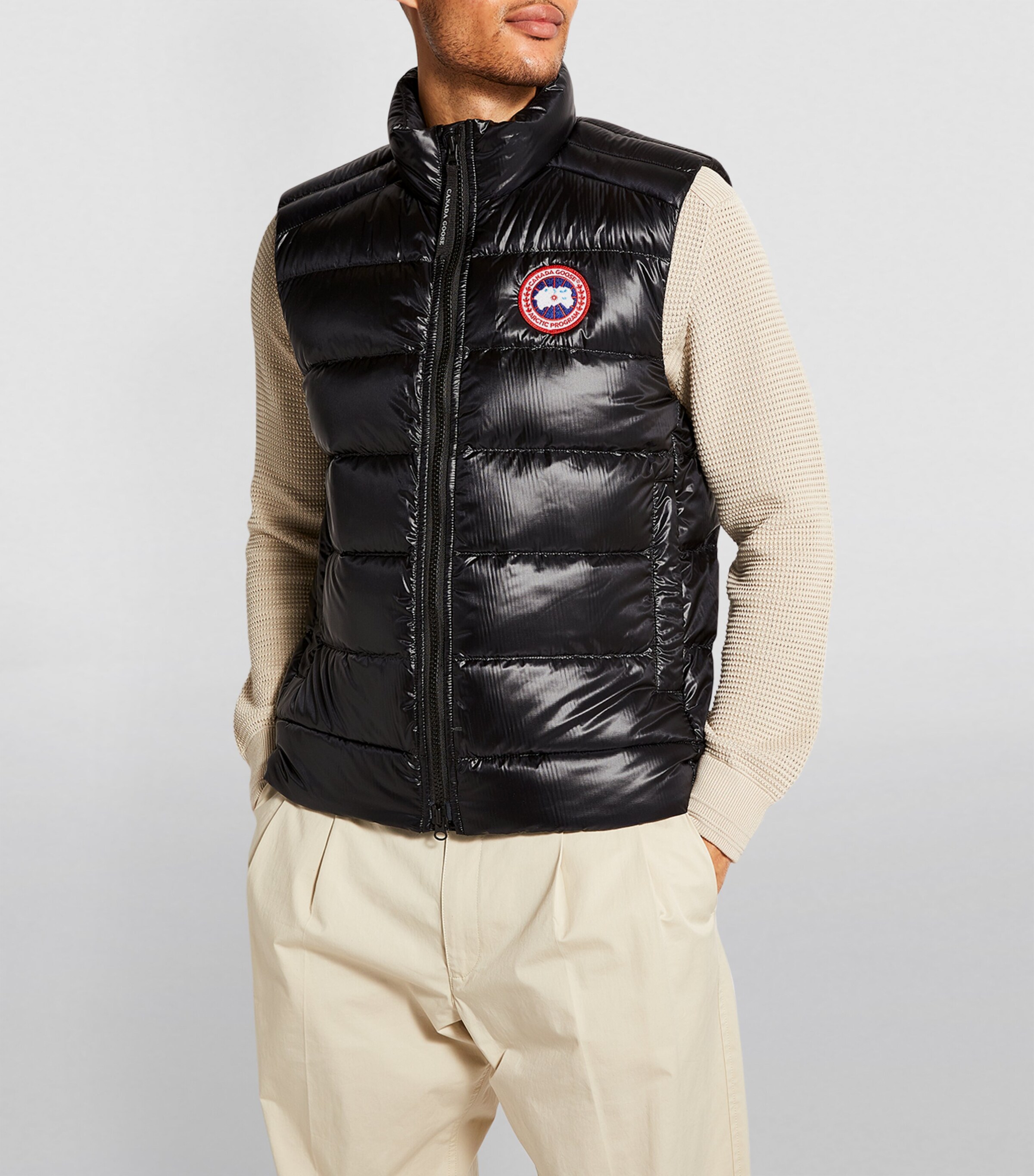 Canada Goose Mens Down Quilted Packaway Crofton Gilet Black Image 5