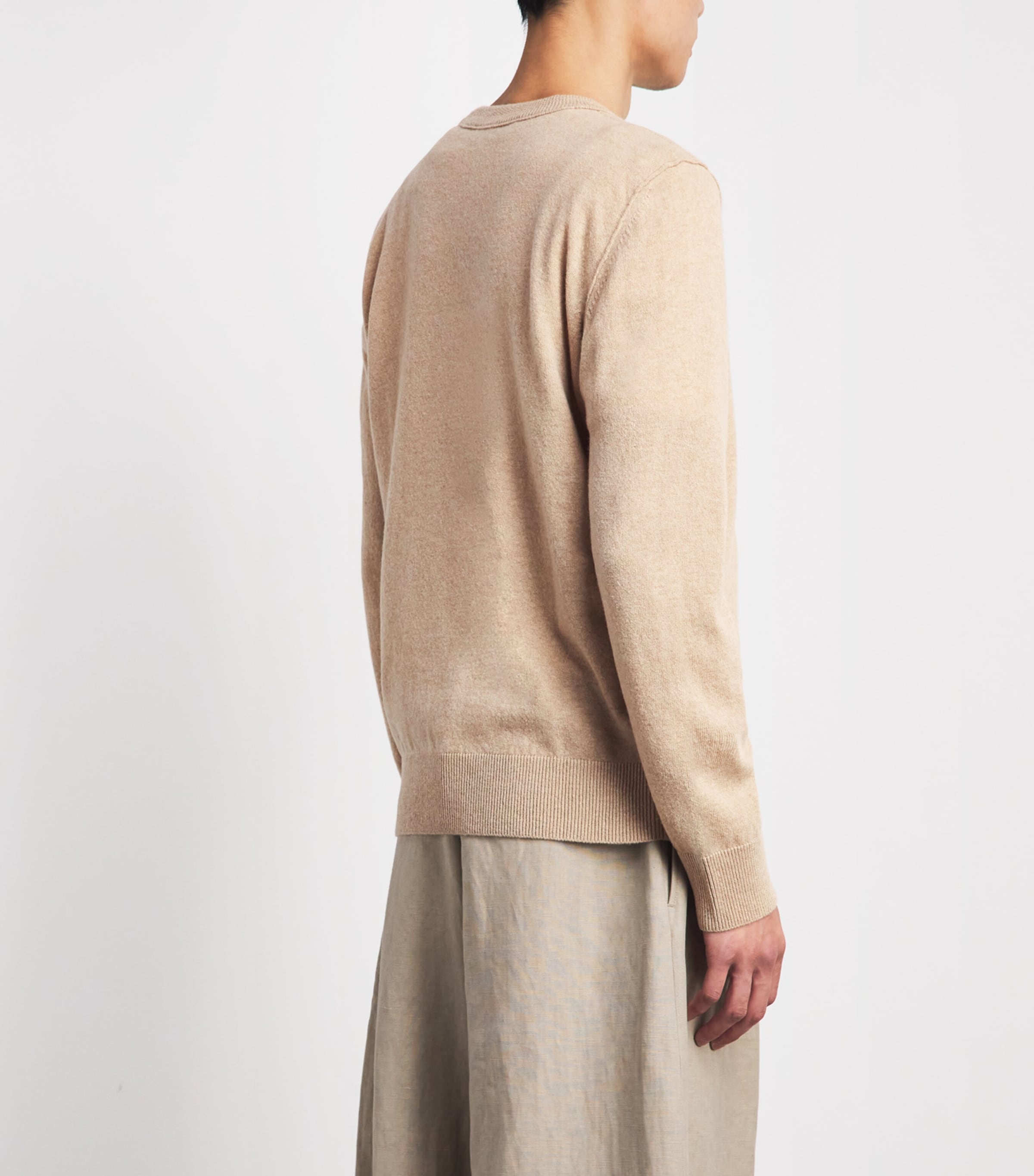 Stone Island Mens Virgin Wool Compass Logo Sweater Image 5