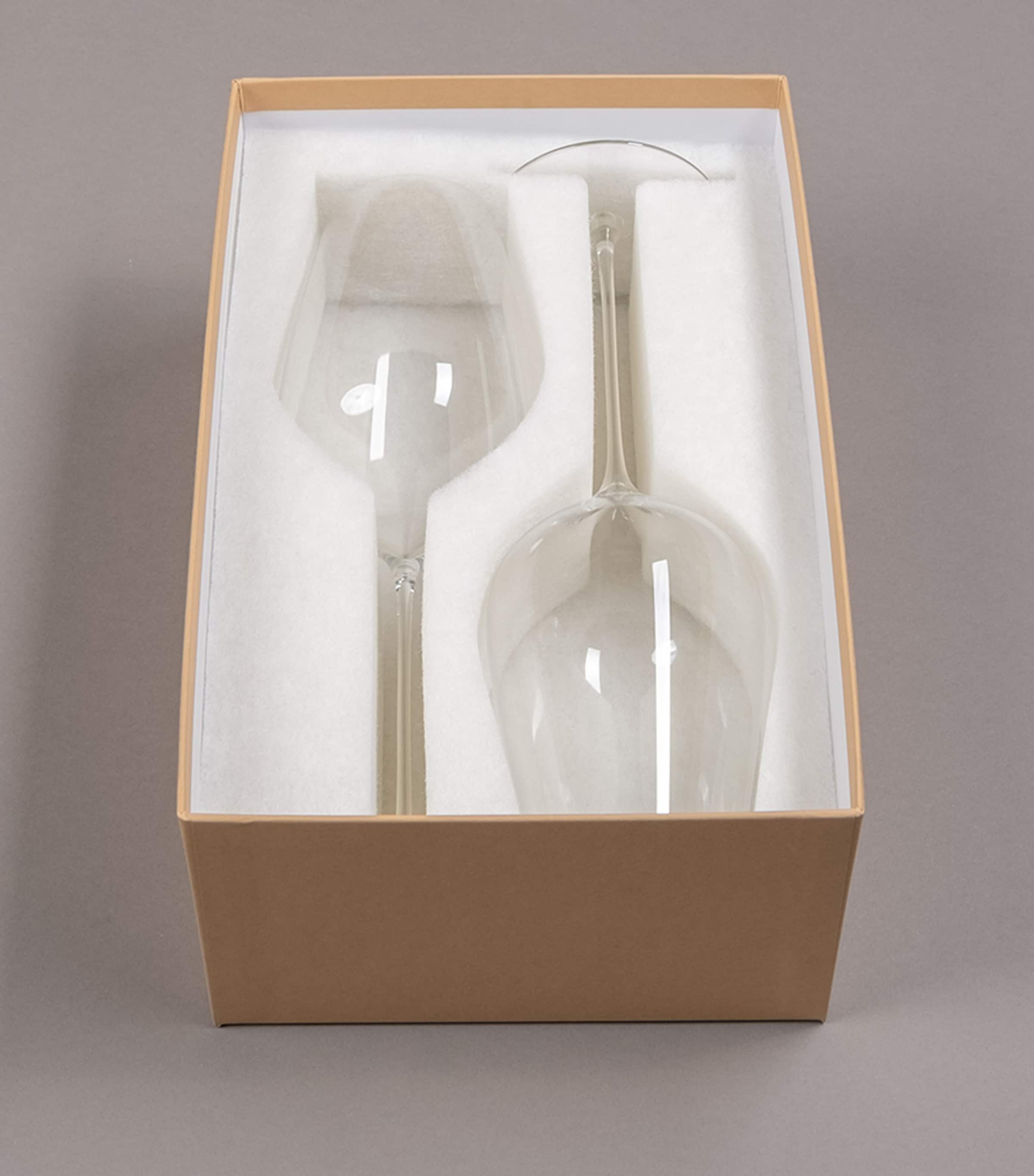 Sydonios Set of 2 Crystal Empreinte Wine Glasses (420ml) Image 4