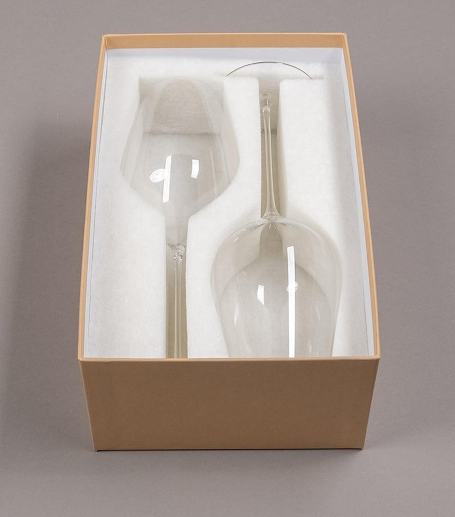 Set of 2 Crystal Empreinte Wine Glasses (420ml) NO COLOUR Image 4